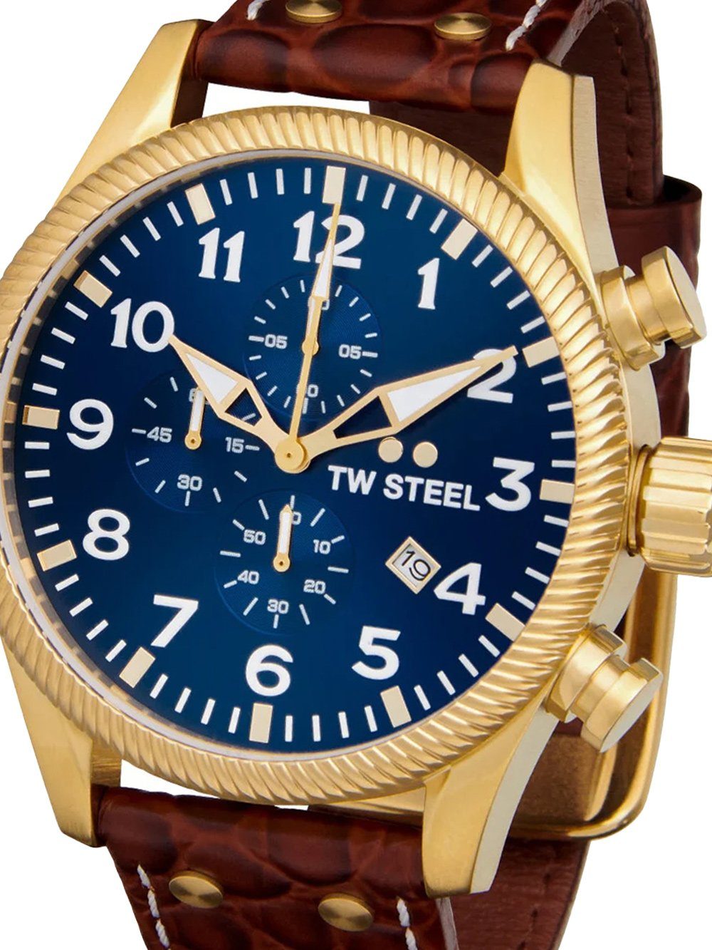 Quarzuhr TW-Steel VS114 Volante Chronograph Herrenuhr 48mm 10ATM TW-Steel VS114 Volante Chronograph Herrenuhr 48mm 10ATM