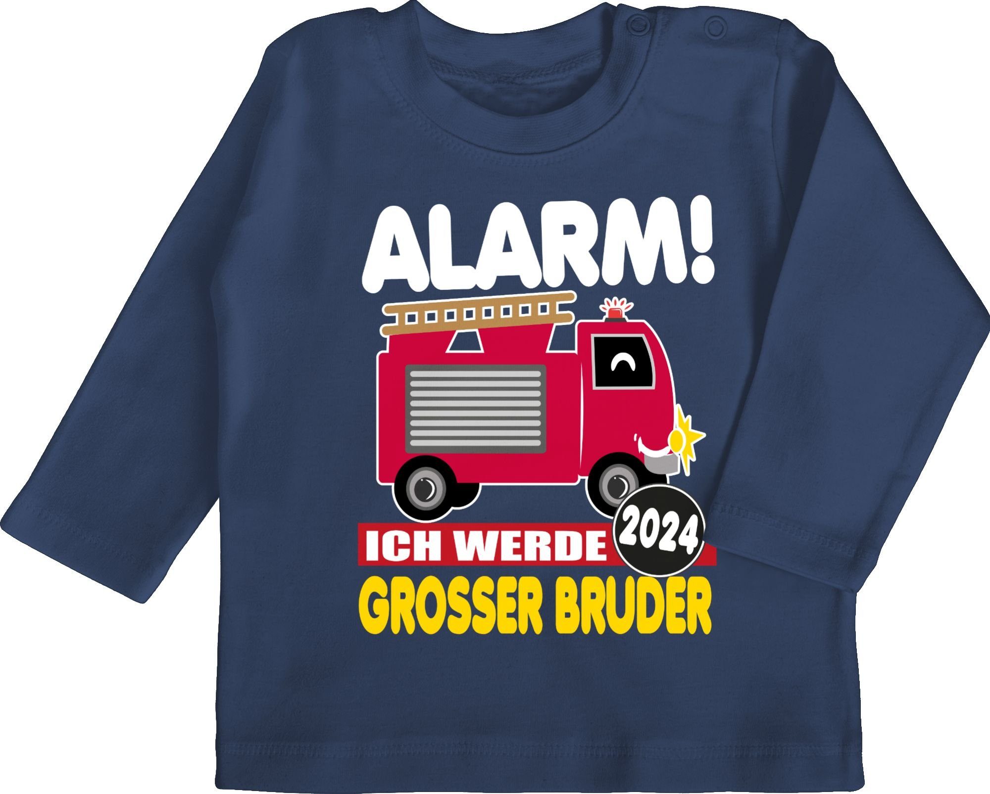 T-Shirt Großer Bruder 2024 Feuerwehrauto