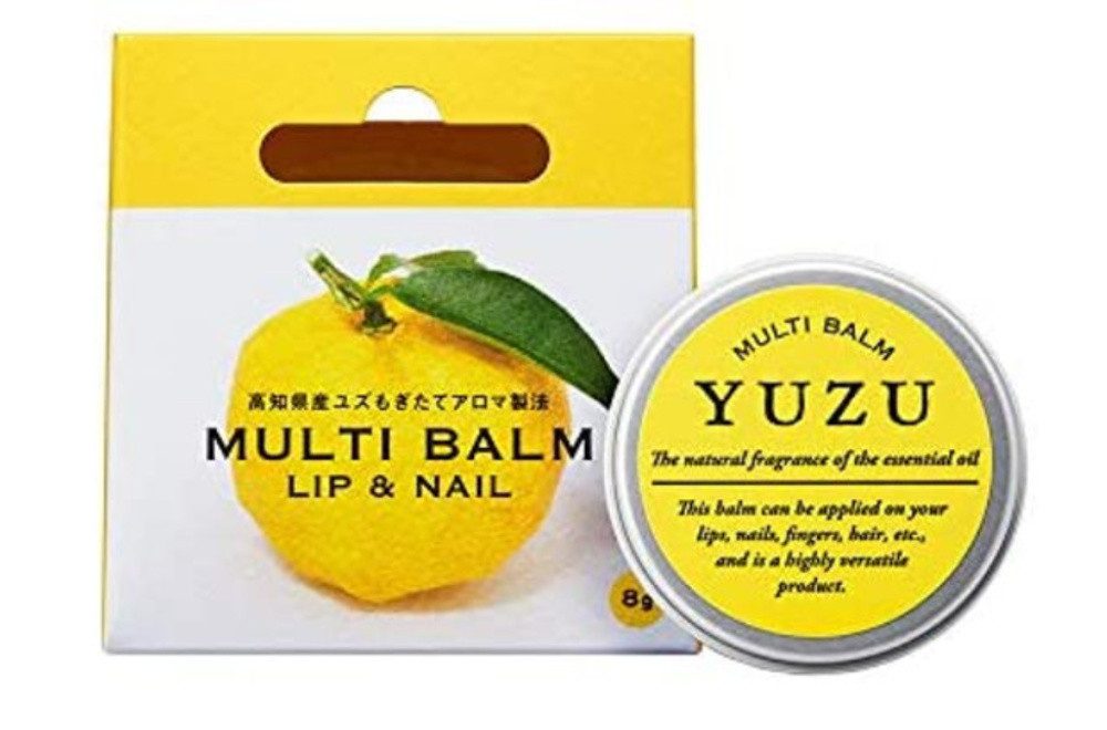 Daily Aroma Japan Lippenbalsam Yuzu Multi Balm Lip & Nail Lip Cream Pflegebalsam, 8g, 1-tlg.