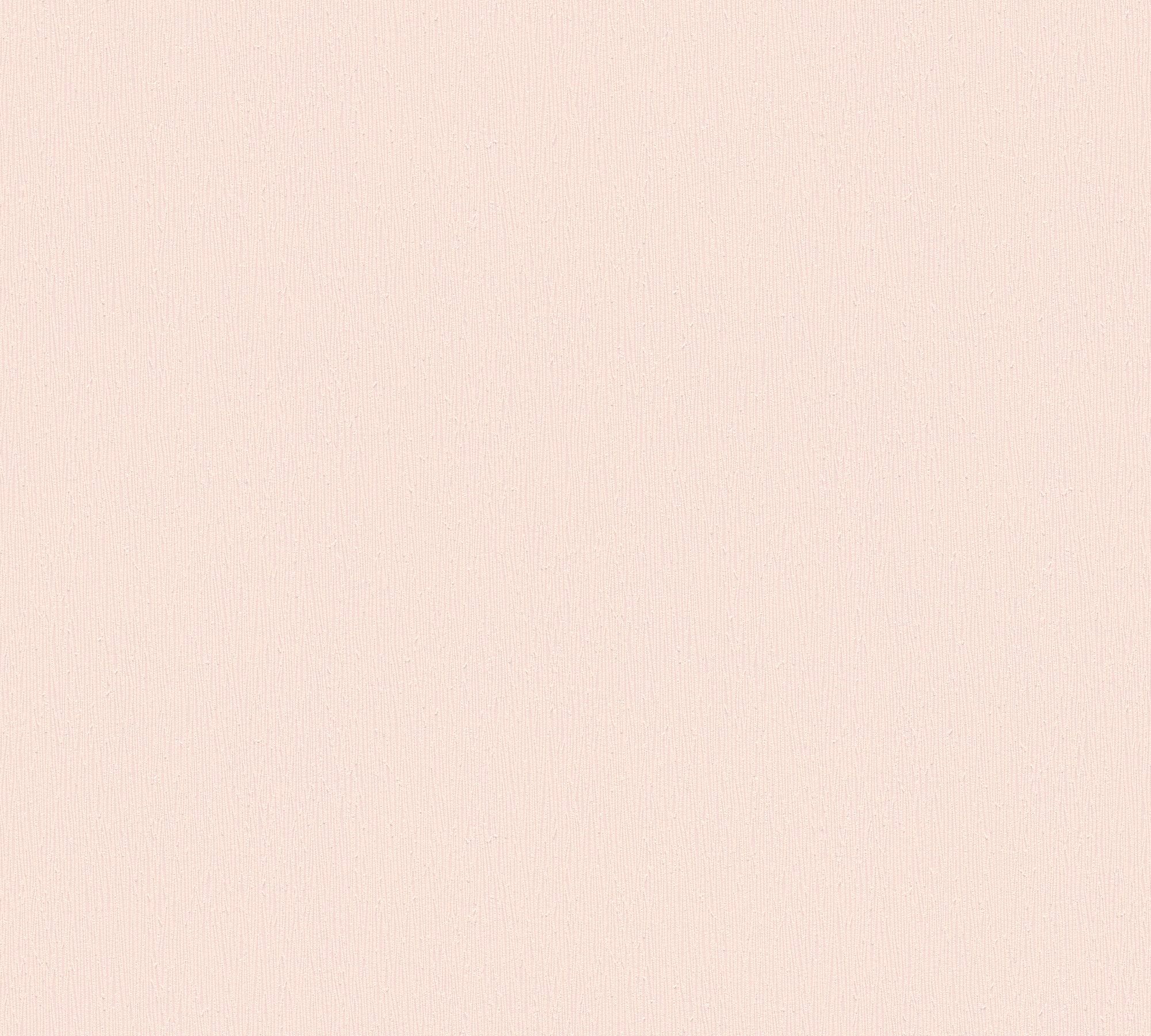 Tapete Trendwall, Uni A.S. Vliestapete einfarbig, creme/rosa unifarben, Création
