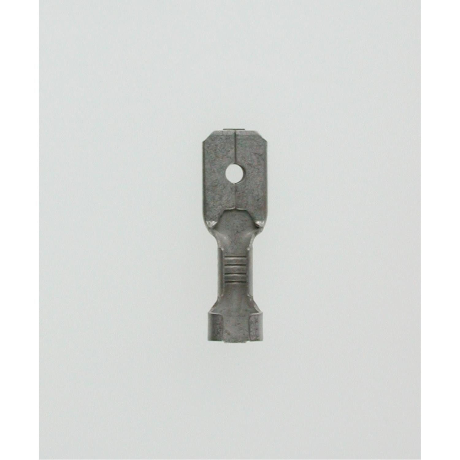 Stex24 Euroflachstecker Titel:Flachstecker, Steckgröße 6,3 x 0,8mm unisoliert, ohne Rastzunge