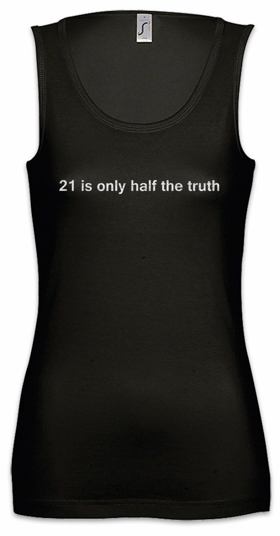 Urban Backwoods Tanktop 21 Is Only Half The Truth Ärmelloses Damen T-Shirt Number 42 Nummer Galaxis Answer Die Antwort