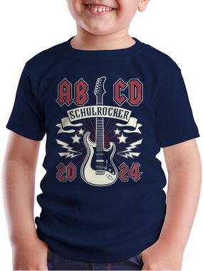 Shirtracer T-Shirt ABCD Schulrocker Einschulung Junge Schulanfang Geschenke