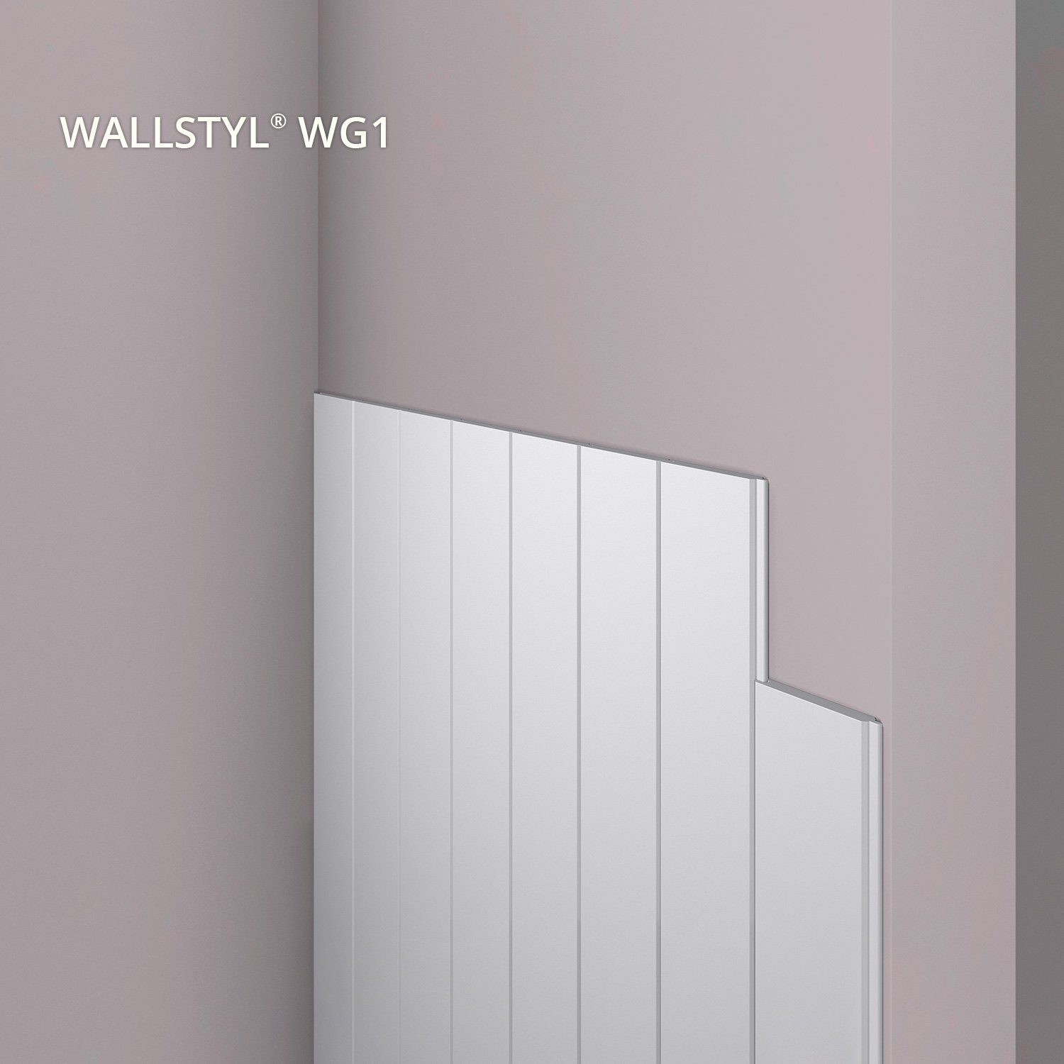 3D Wandpaneel NMC WG1 WALLSTYL 3D Wandpaneel Wandpaneel Wandleiste 2,44 m