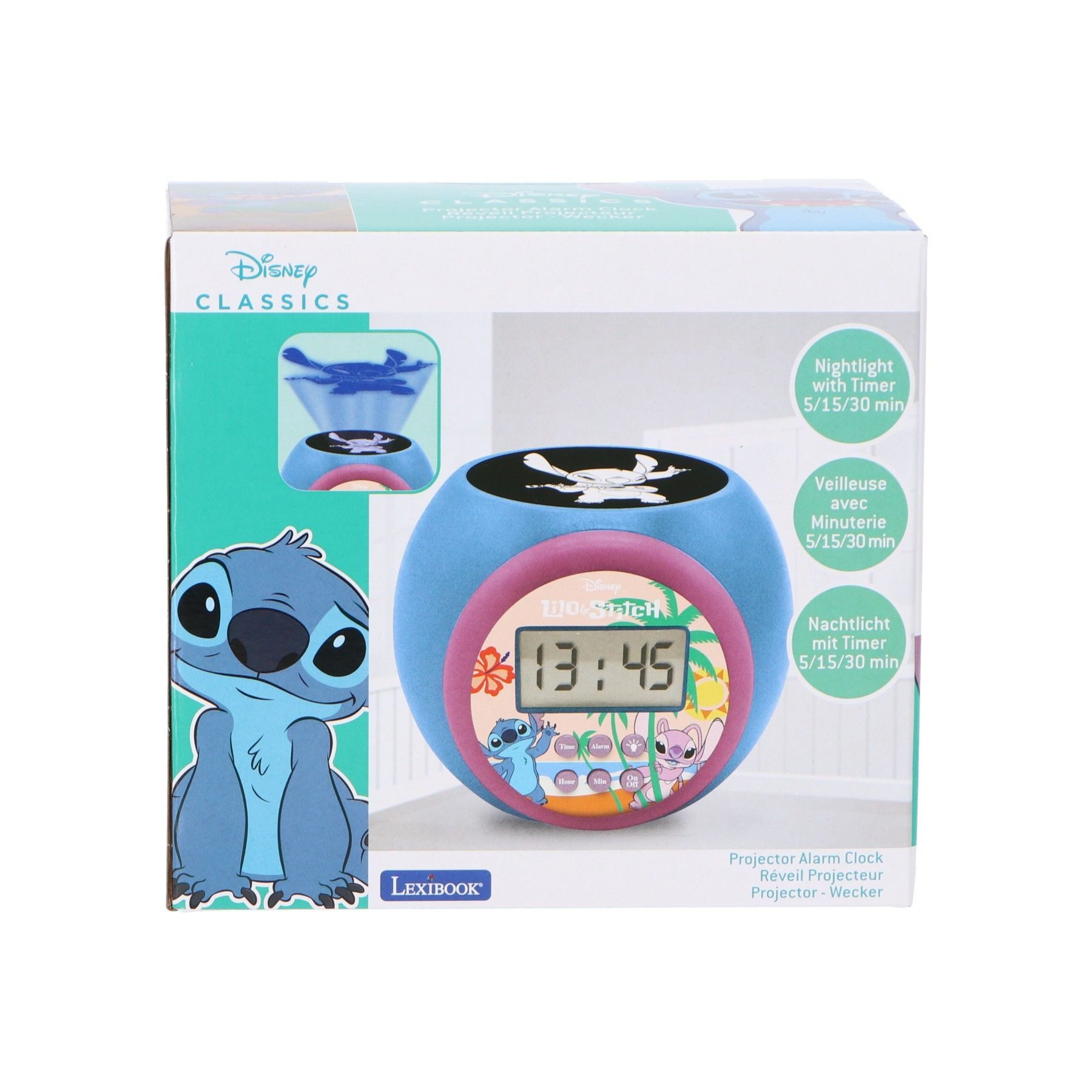 Lilo & Stitch Tischuhr Projektorwecker Magische günstig online kaufen