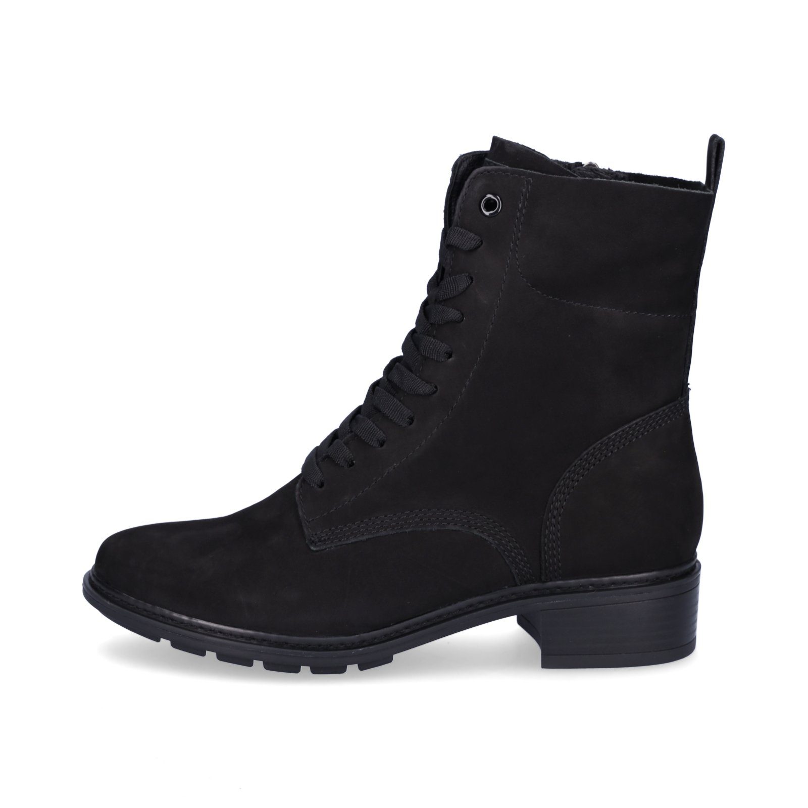 Tamaris Tamaris Damen Leder Schnürstiefelette schwarz Stiefelette