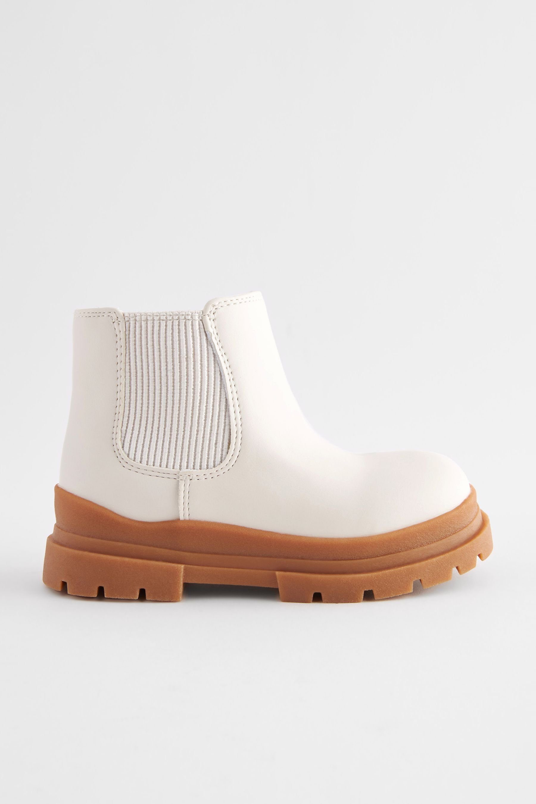 Next Robuste Chelsea-Boot Chelseaboots (1-tlg) Bone White