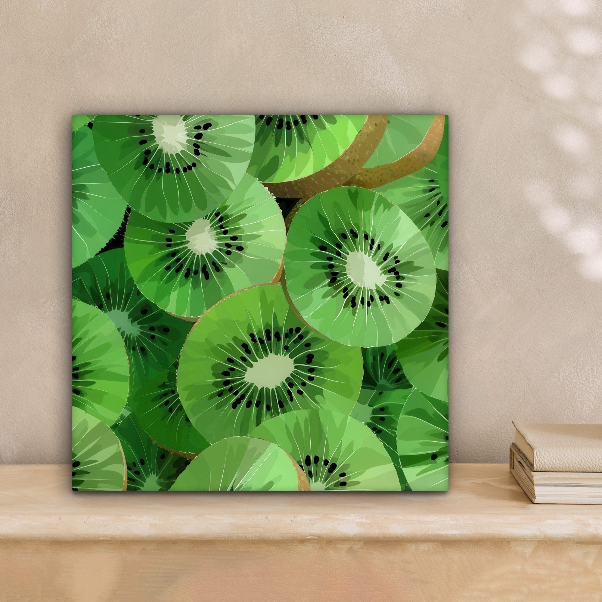OneMillionCanvasses® Leinwandbild Kiwi - Grün - günstig online kaufen