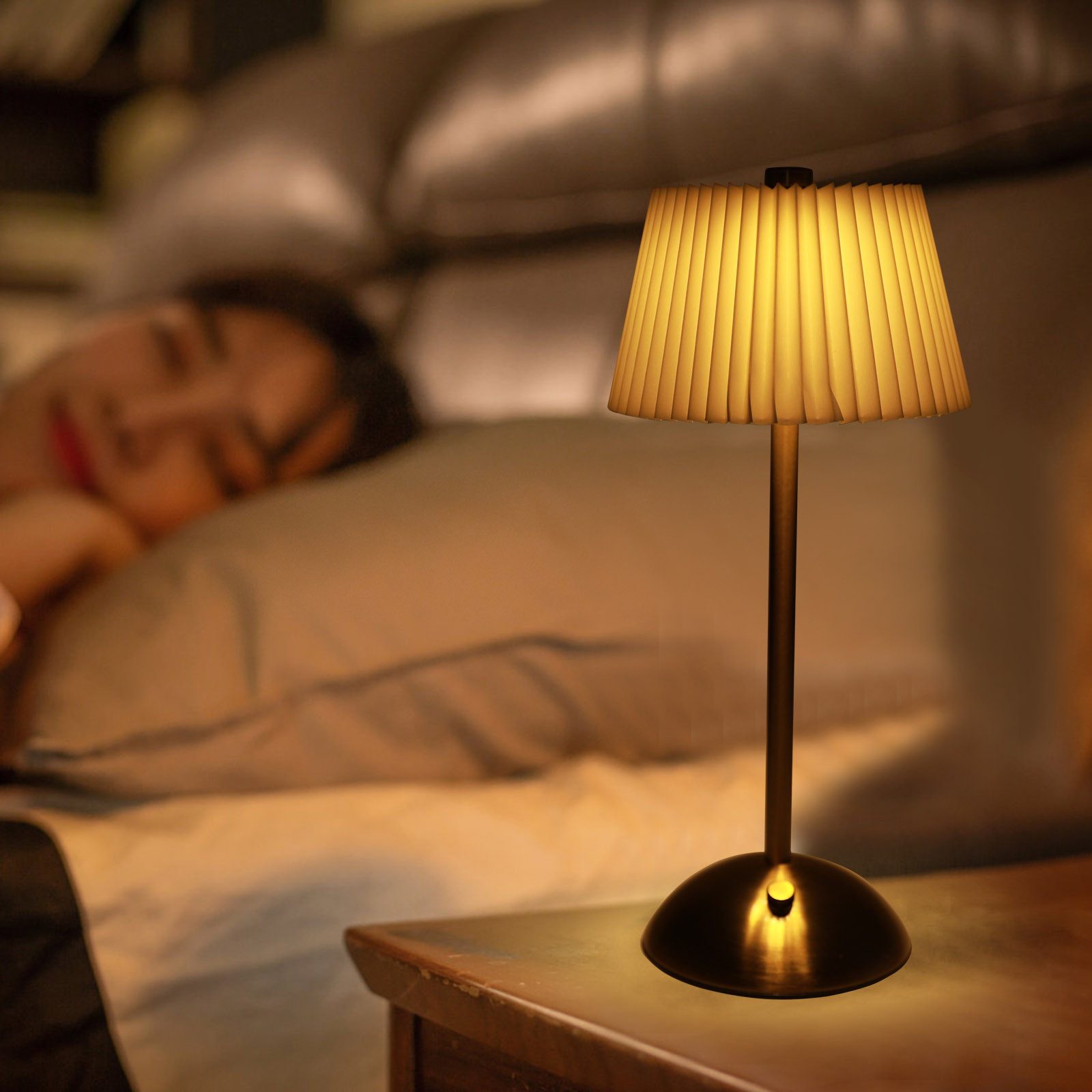 BlingBin LED Tischleuchte Nachttischlampe Kabellos, Touch günstig online kaufen