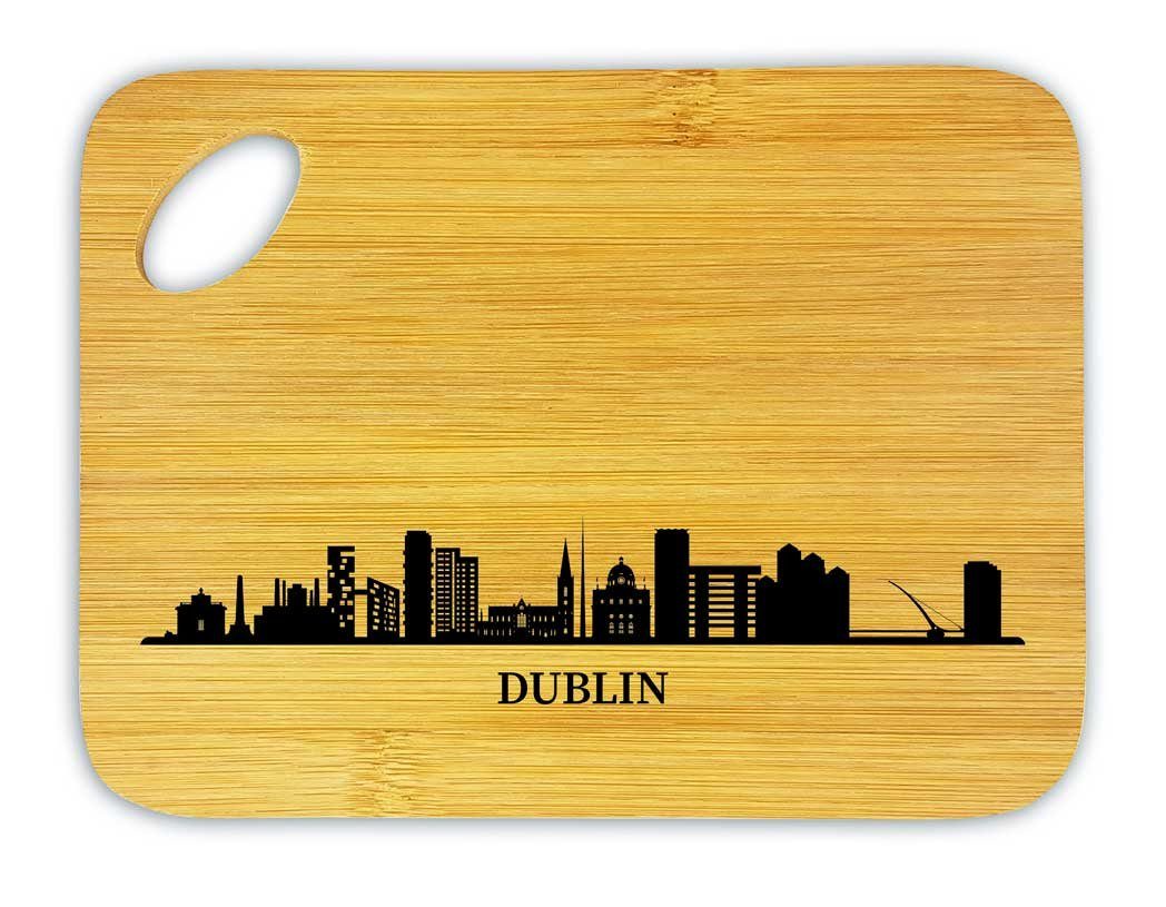 Ausgezeichnete Qualität die Stadtmeister Frühstücksbrett Skyline Dublin, Bambus