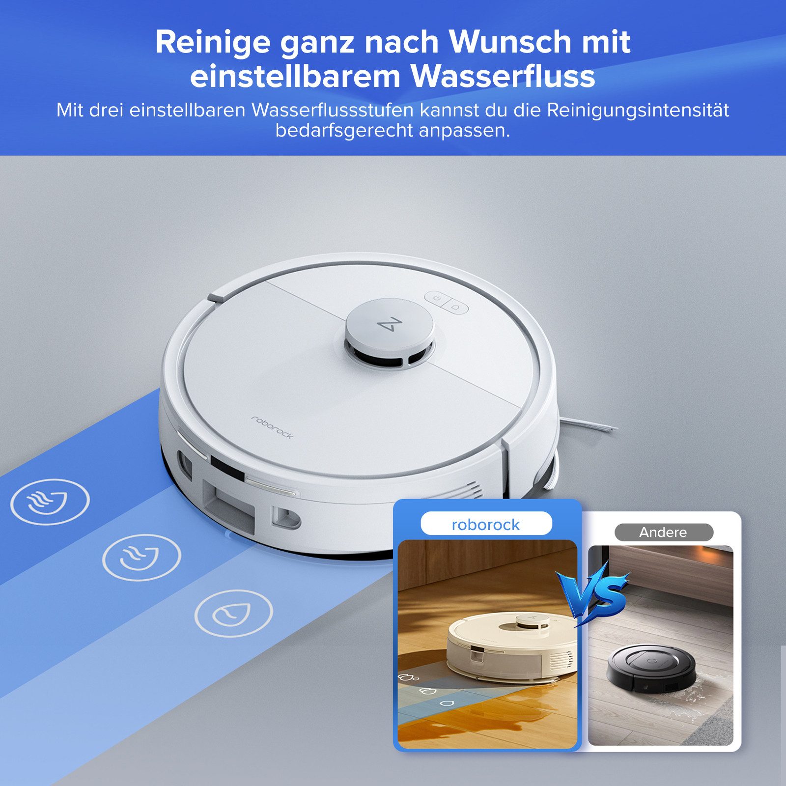 Roborock Saugroboter Q7 L5 Series Saugroboter, Dual Anti-Tangle System, Einstiegsleistung, Perfekt für Haustierbesitzer, 8000 Pa,Dual Anti-Tangle System,Präzise Navigation, App-Steuerung weiß