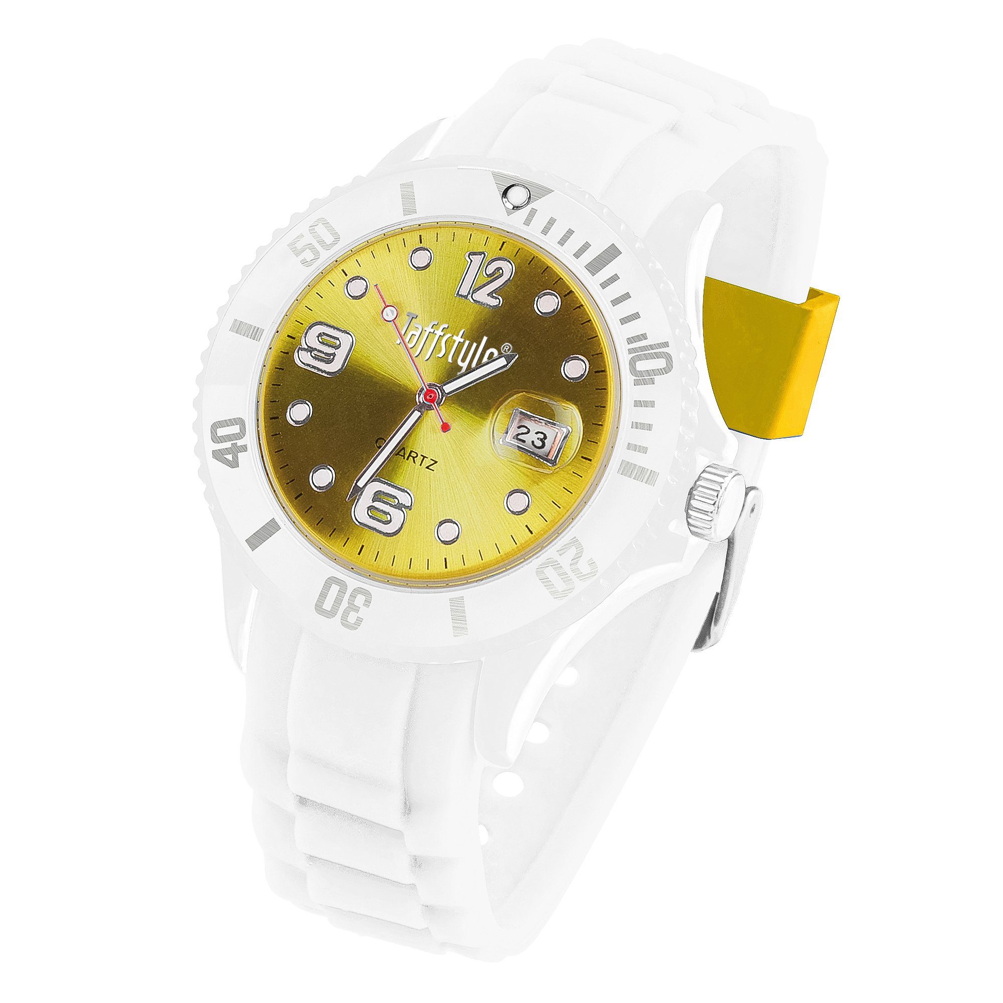 Quarzuhr Armbanduhr Silikon Sport Uhr Ziffernblatt Datum