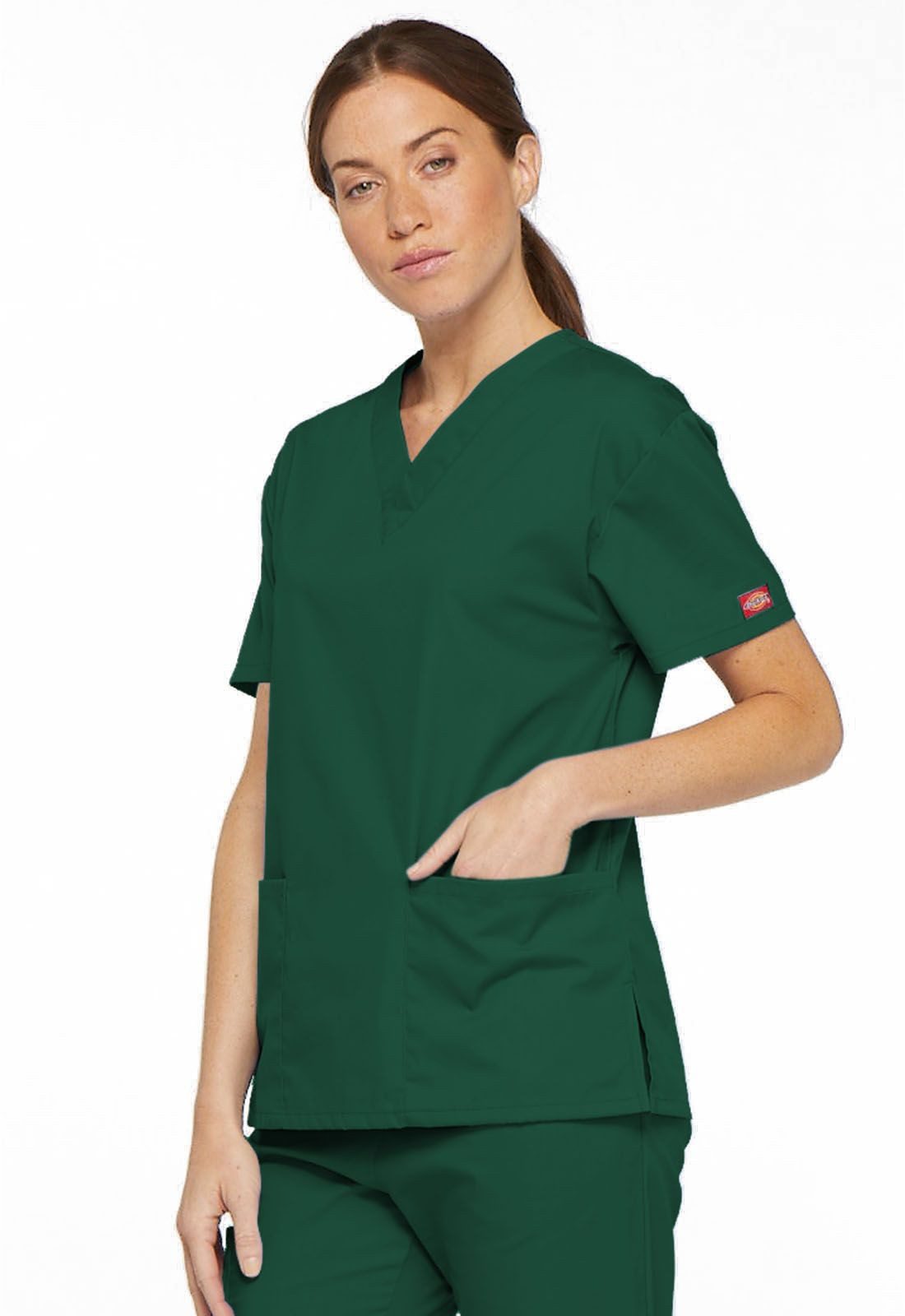 Dickies Funktionsbluse Unisex EDS Schlupfhemd V-Neck, Every Day Scrubs Kasack mit 2 aufgesetzten Taschen