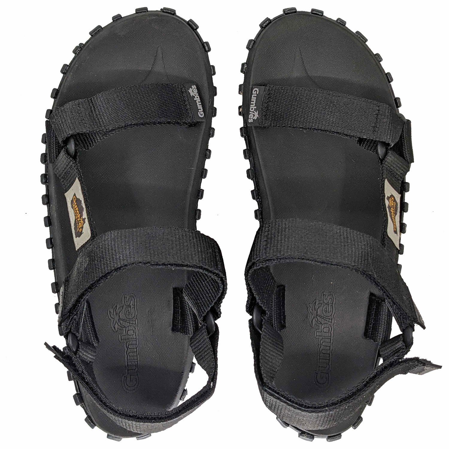 Schuhe  Gumbies Scrambler in Black Sandalette aus recycelten Materialien in farbenfrohen Designs