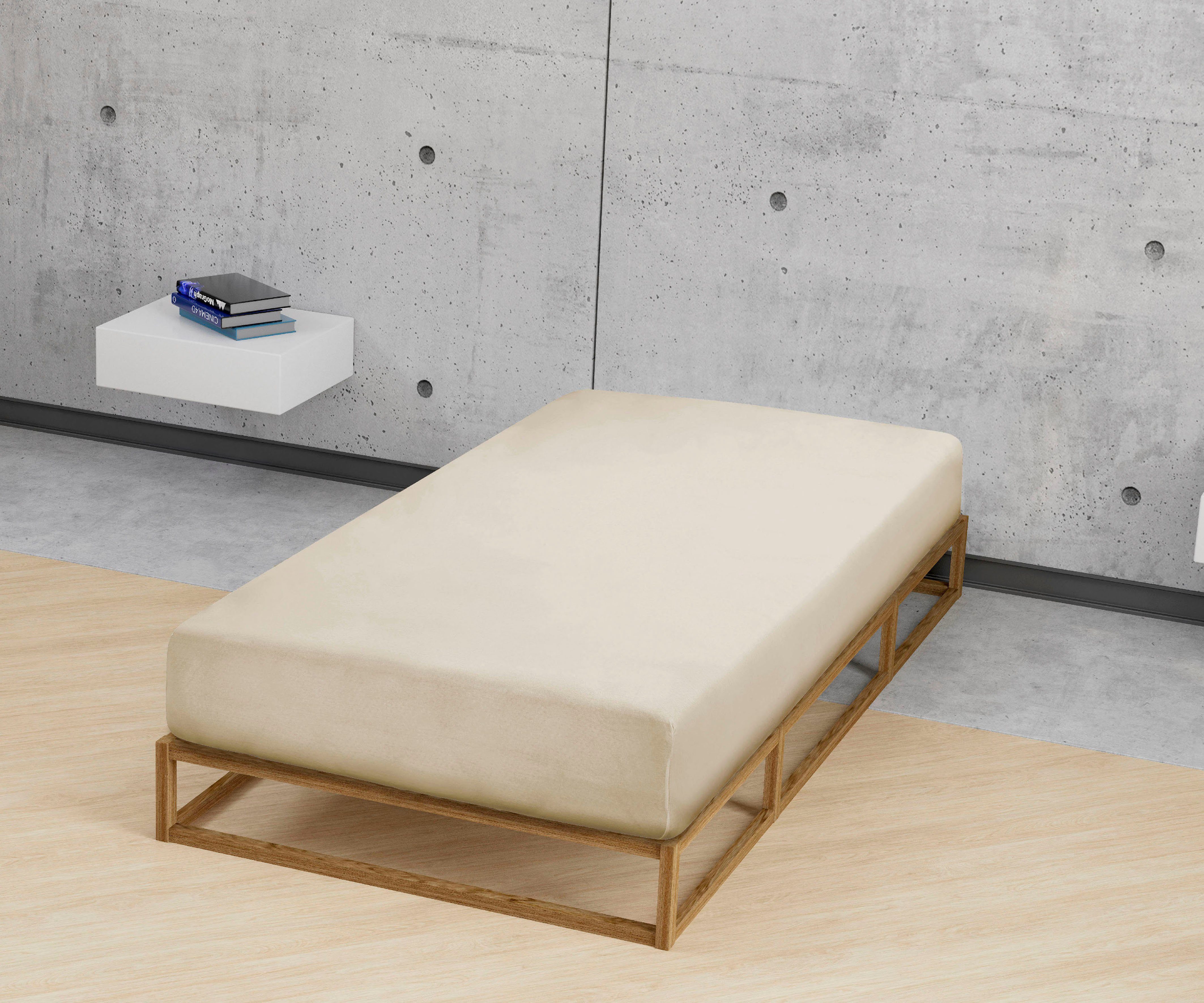 Biberna Spannbettlaken Marc, Jersey, Gummizug: rundum, (1 Stück), aus Baumw günstig online kaufen