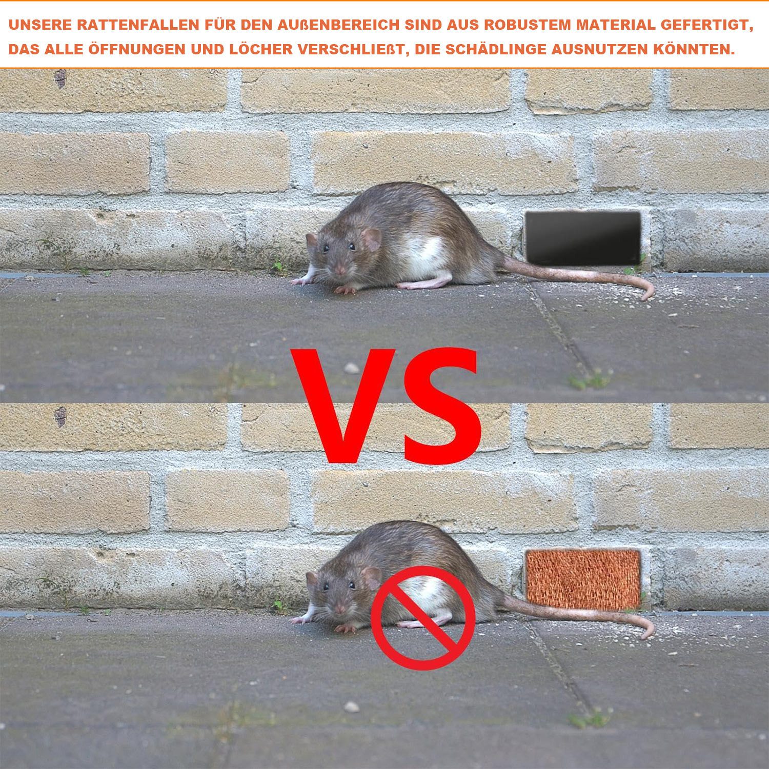 Refttenw Maschendrahtzaun Schneckenzaun, Gestrickt Kupfergeflecht, 12,7cmx3m