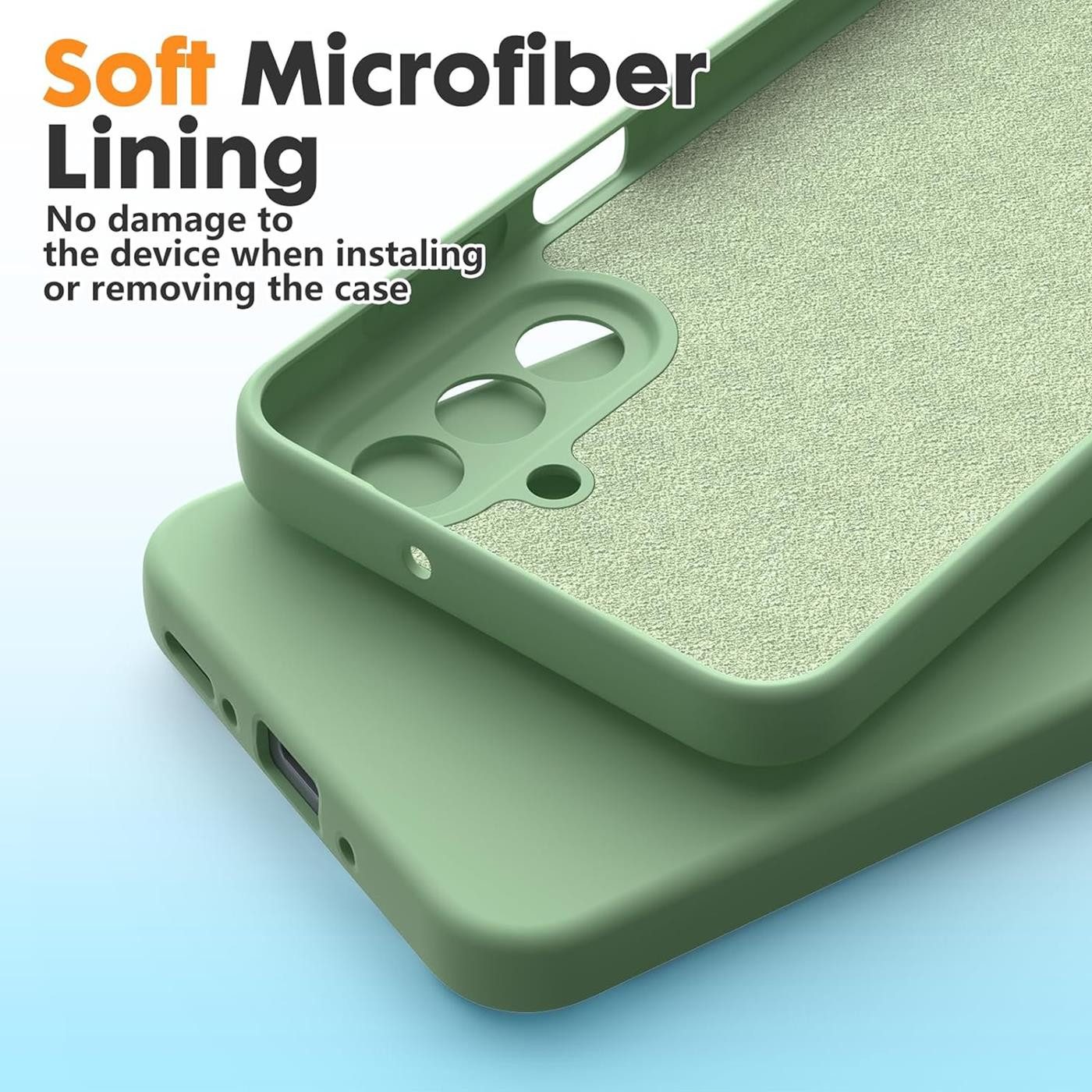 CoolGadget Handyhülle Silikon Colour Series Slim Case für Samsung Galaxy A17 5G 6,7 Zoll, Hülle weich Handy Cover für Samsung A17 5G Schutzhülle – Bild 4 von 5