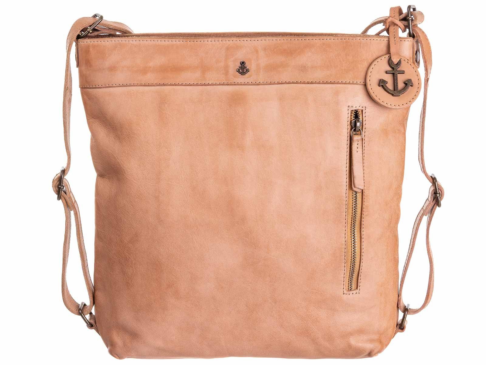 HARBOUR 2nd Shopper Nora Leder (ein Stück, 1-tlg., ca. B/H/T 34/36/5 cm), gewaschenes Leder