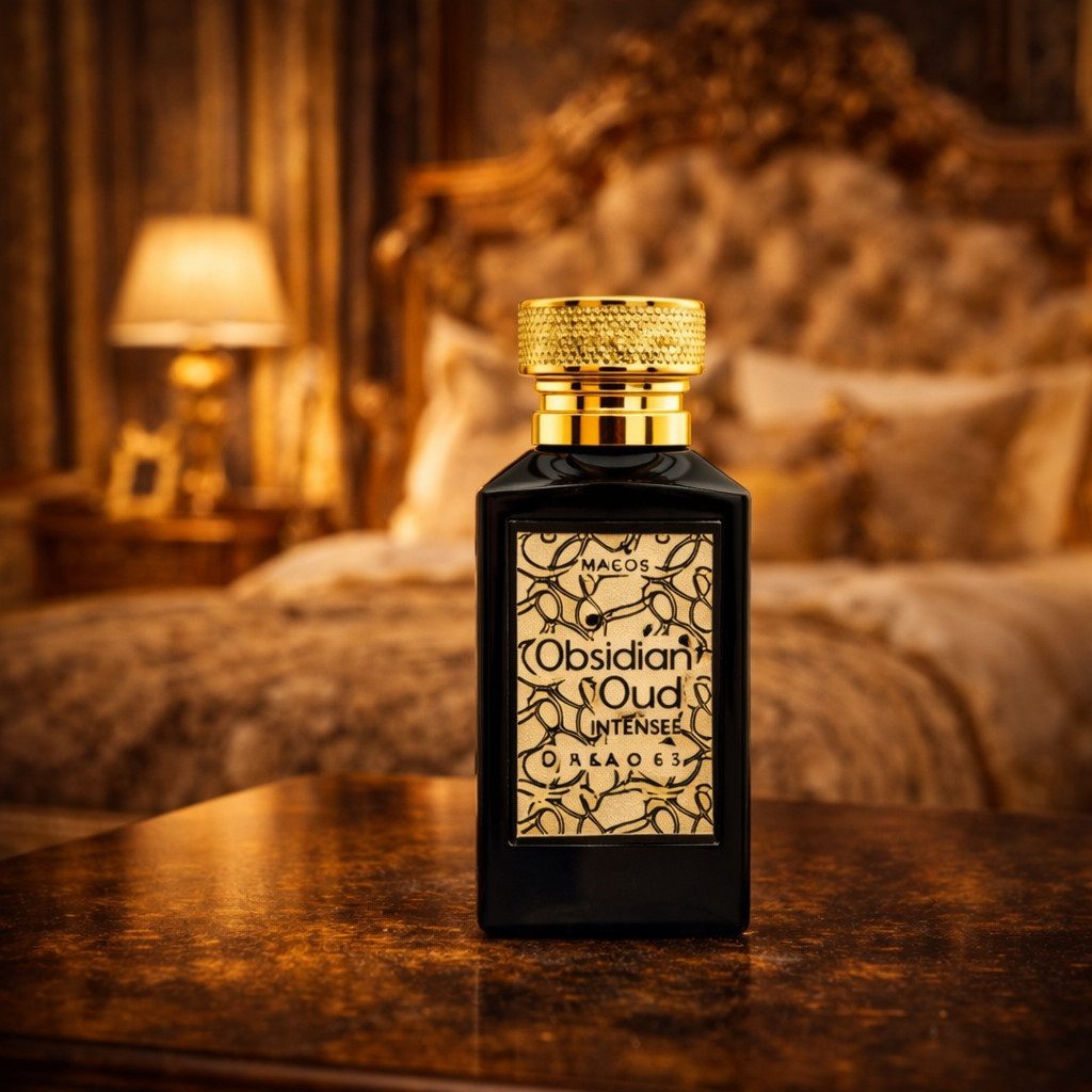 Attar & Co London Eau de Parfum Obsidian Oud Classic & Intense Unisex, Safran, Patchouli, Holz 100 ml, 1-tlg., Hergestellt in England, Orientalisch Holzig Duft