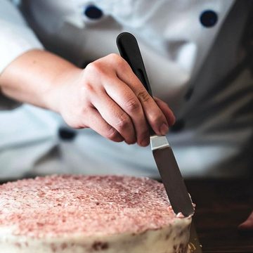 Rnemitery Tortenmesser Bgewinkelter zum Dekorieren von Kuchen, Gebäck und Backen