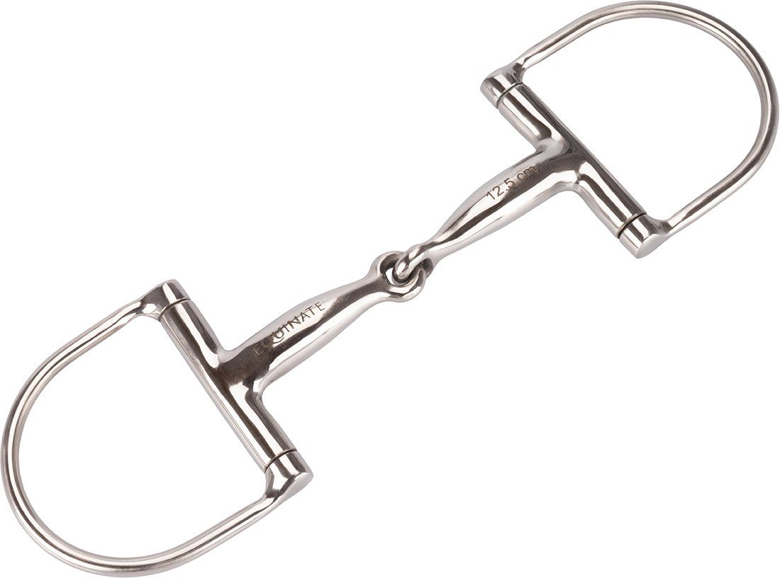 Equinate Trensengebiss D-Ring Trense Edelstahl 16mm einfach gebrochen