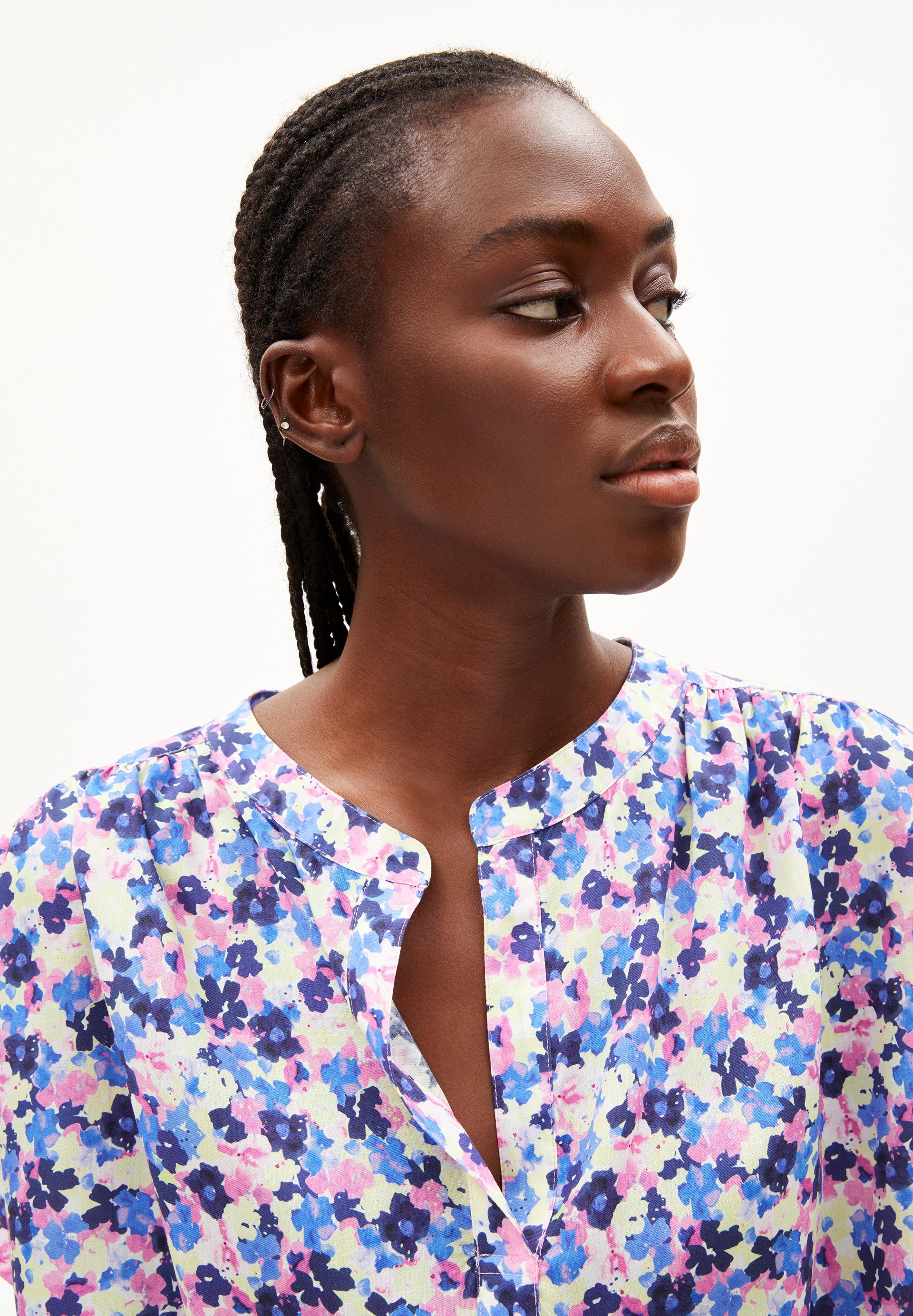 Armedangels Hemdbluse MAAIKE MULTI FLORAL (1-tlg) Oversized Fit