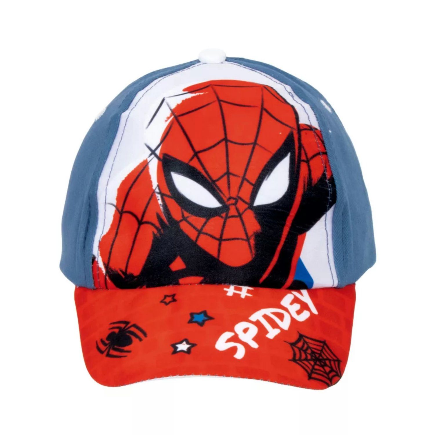 Spiderman Jungen Gr. MARVEL Kinder 52/54 Baseball Cap Baseball Kappe Blau