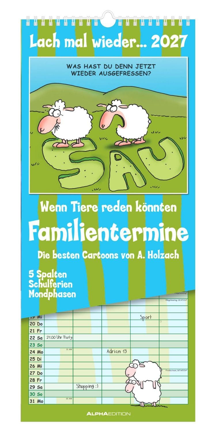 NEUMANN Familienkalender Lach mal wieder... Familienplaner 2027