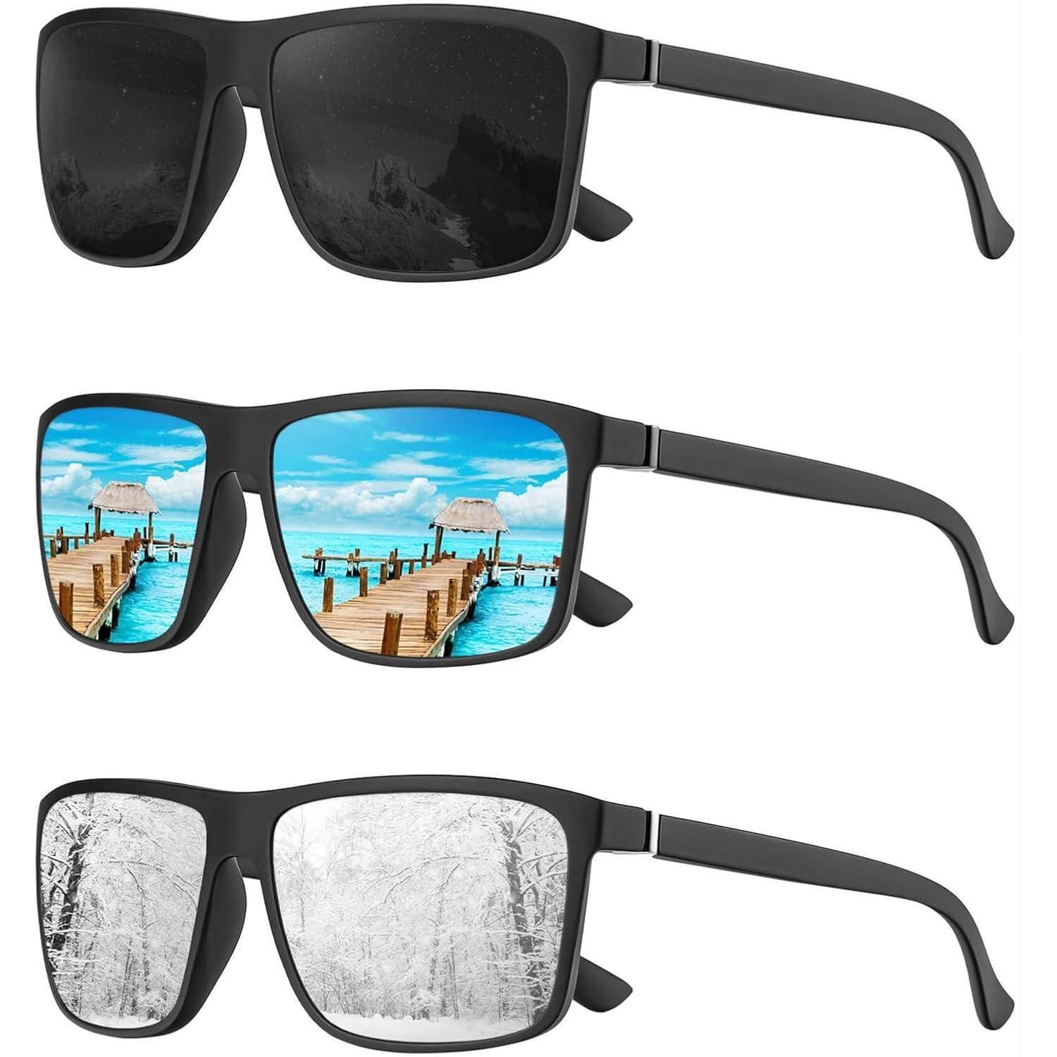 Sonnenbrille Sonnenbrille polarisiert UV400 Piloten vintage TR90