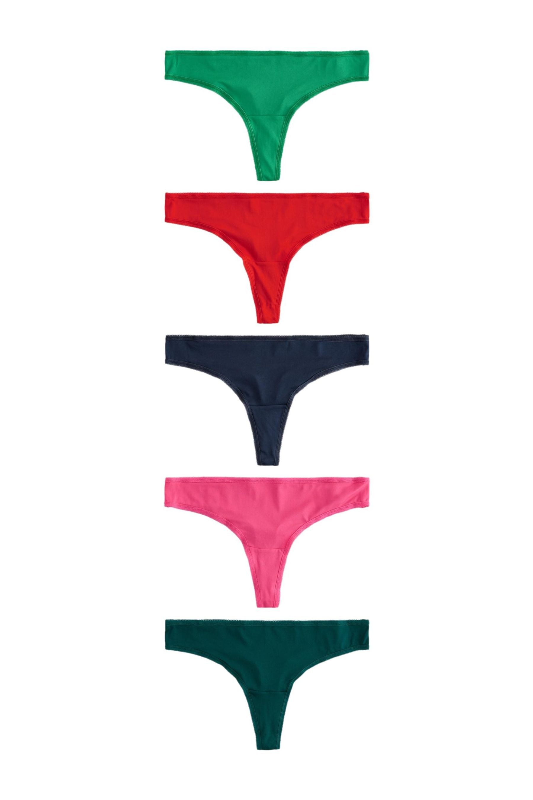 String 5er-Pack Mikrofaser-Slips, Tanga