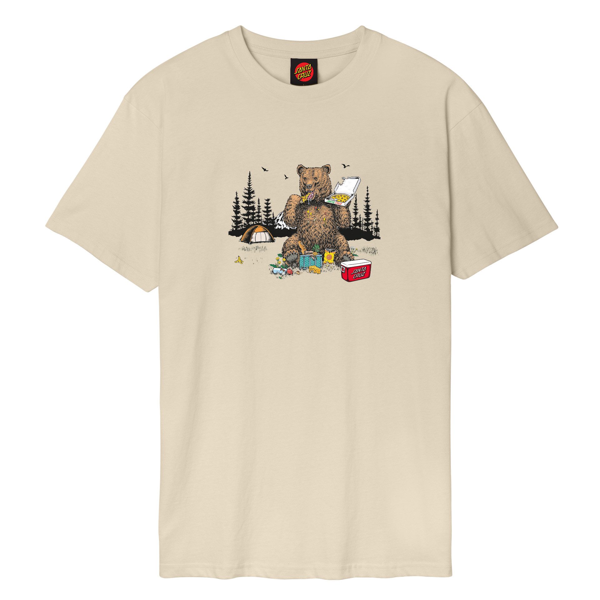 Santa Cruz T-Shirt BRAUN PIZZA BEAR T-SHIRT günstig online kaufen