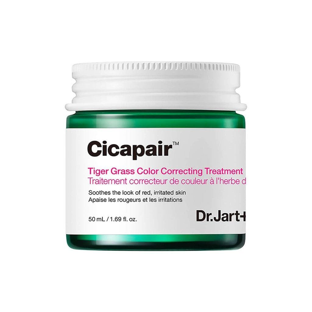 Dr.Jart+ Tagescreme Cicapair Tiger Grass Color Correcting Treatment 50 ml – beruhigende Gesichtscreme mit Tigergras, Niacinamid & probiotischem Ferment – neutralisiert, Rötungen, deckt Unreinheiten ab & passt sich dem eigenen Hautton an
