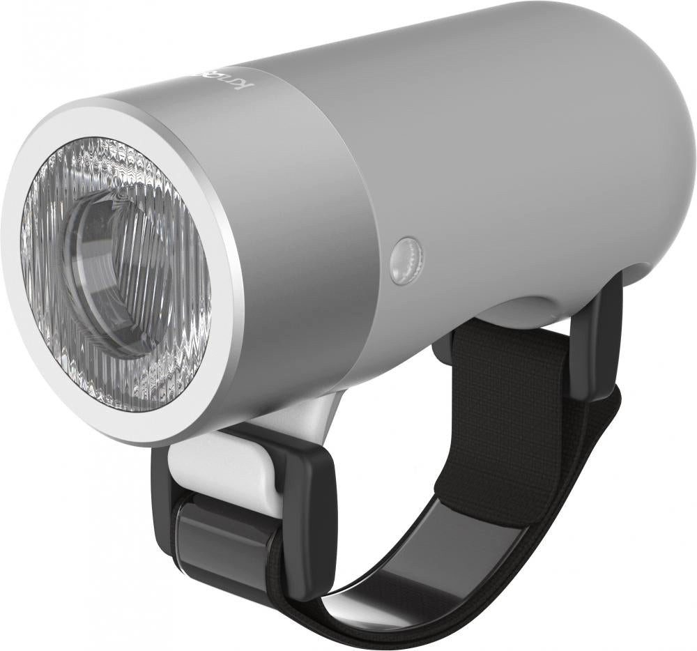Knog Fahrradbeleuchtung Knog Plug Fahrradlampe StVZO weiße LED grau (140 Lumen)