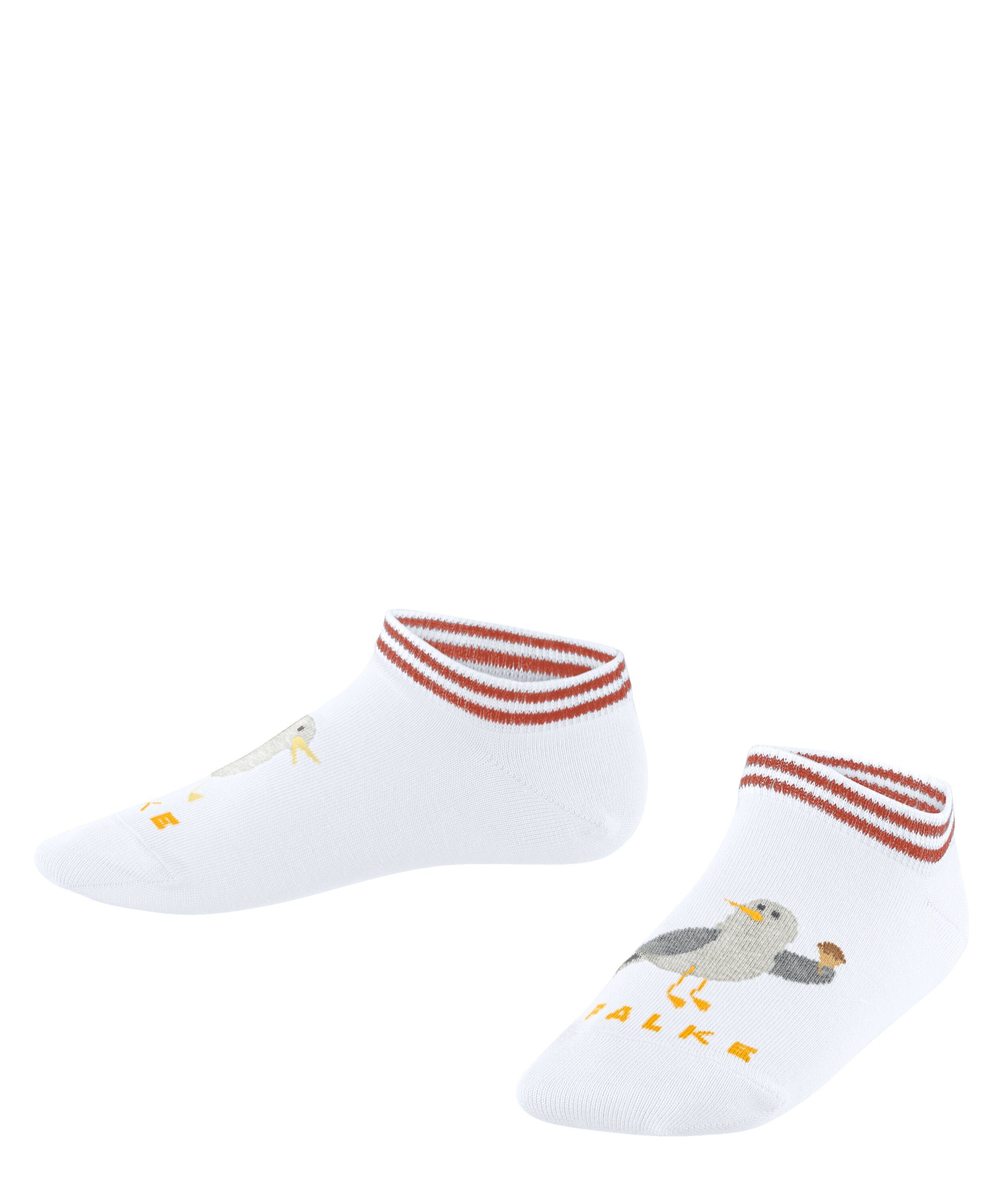 (2000) (1-Paar) white Baumwolle Icecream Seagull FALKE Sneakersocken aus hautschmeichelnder