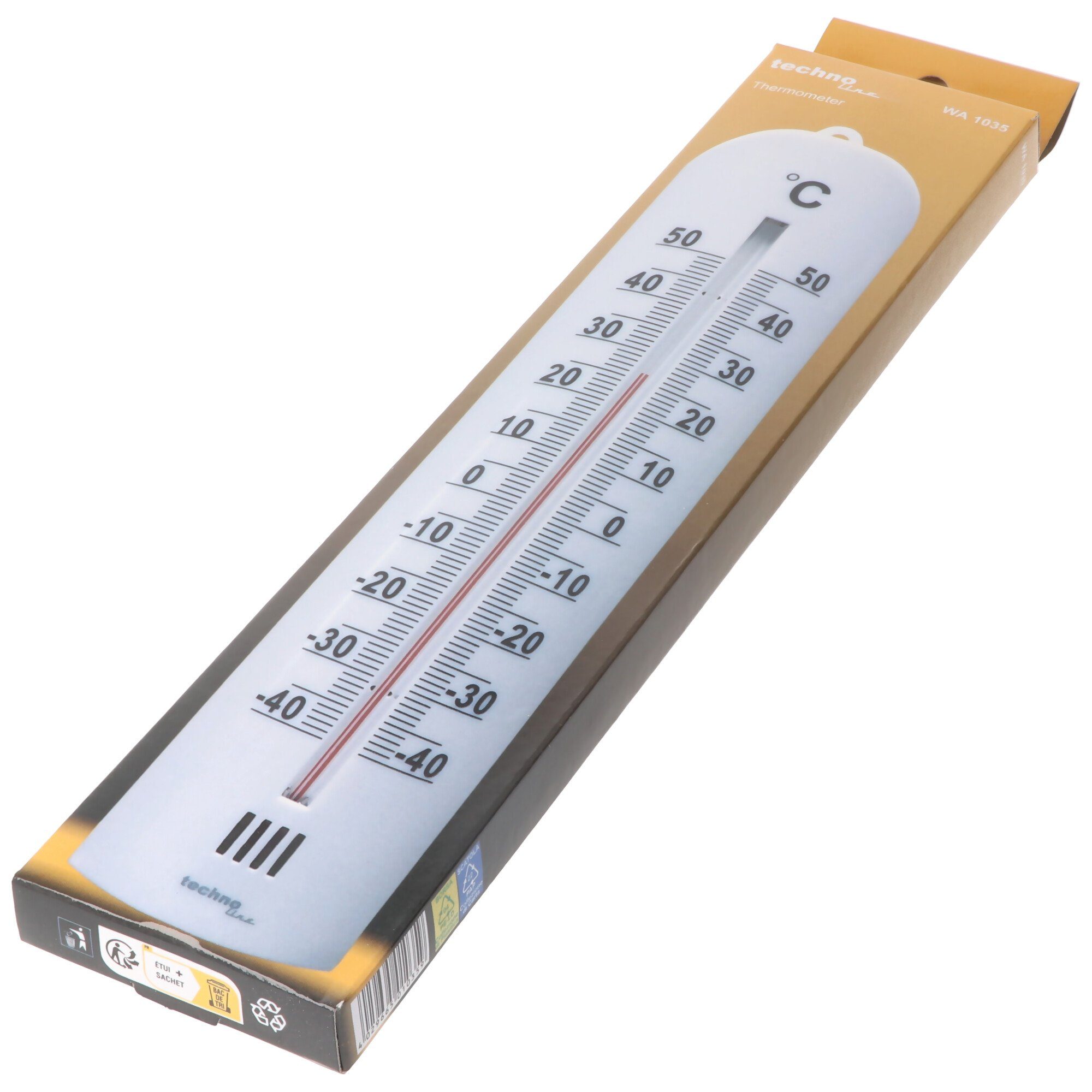 technoline WA 1035 - Thermometer mit Temperaturanzeige, Innen- oder  Außenthermom Wetterstation