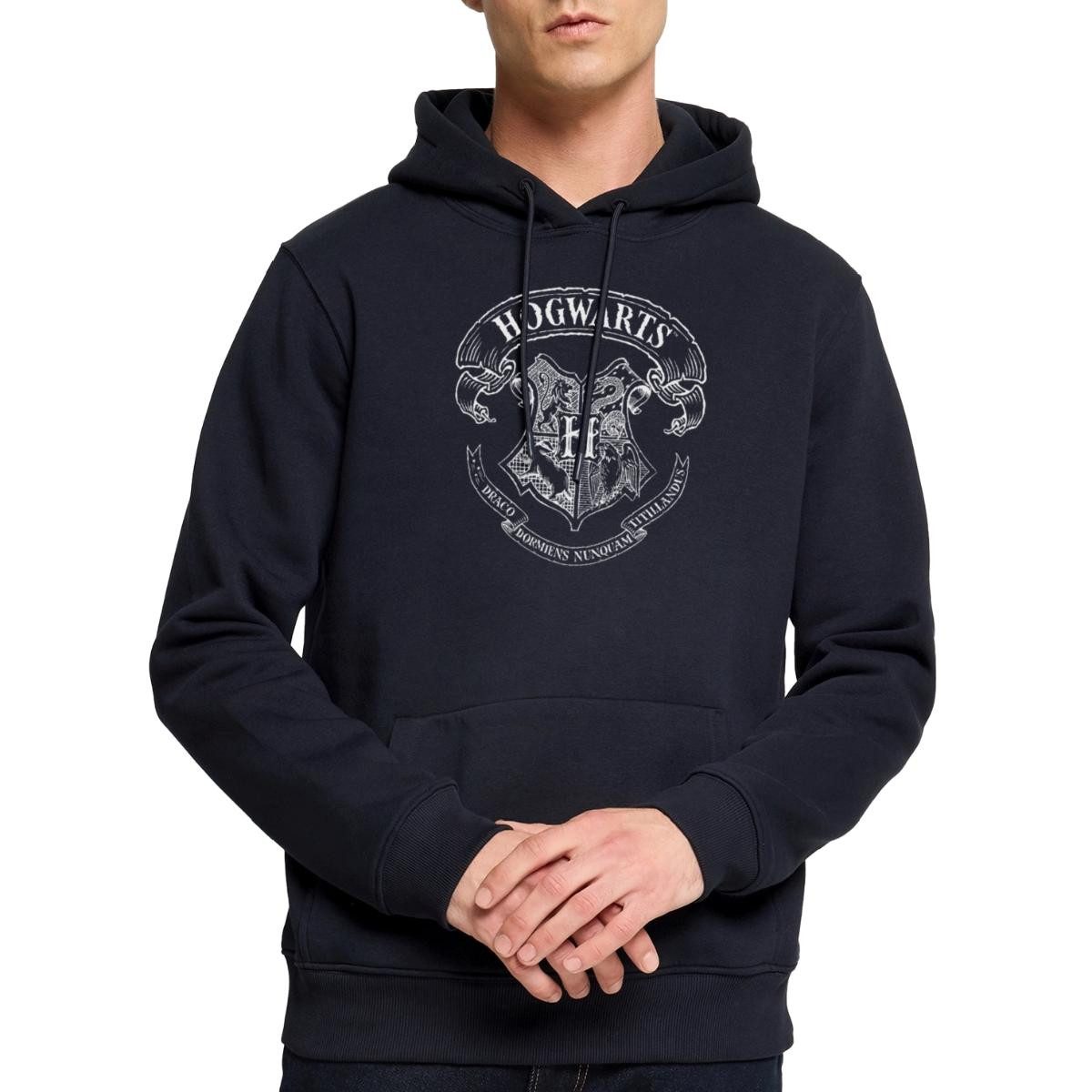 Spreadshirt Hoodie Harry Potter Hogwarts Wappen Zeichnung Herren Premium Hoodie (1-tlg)