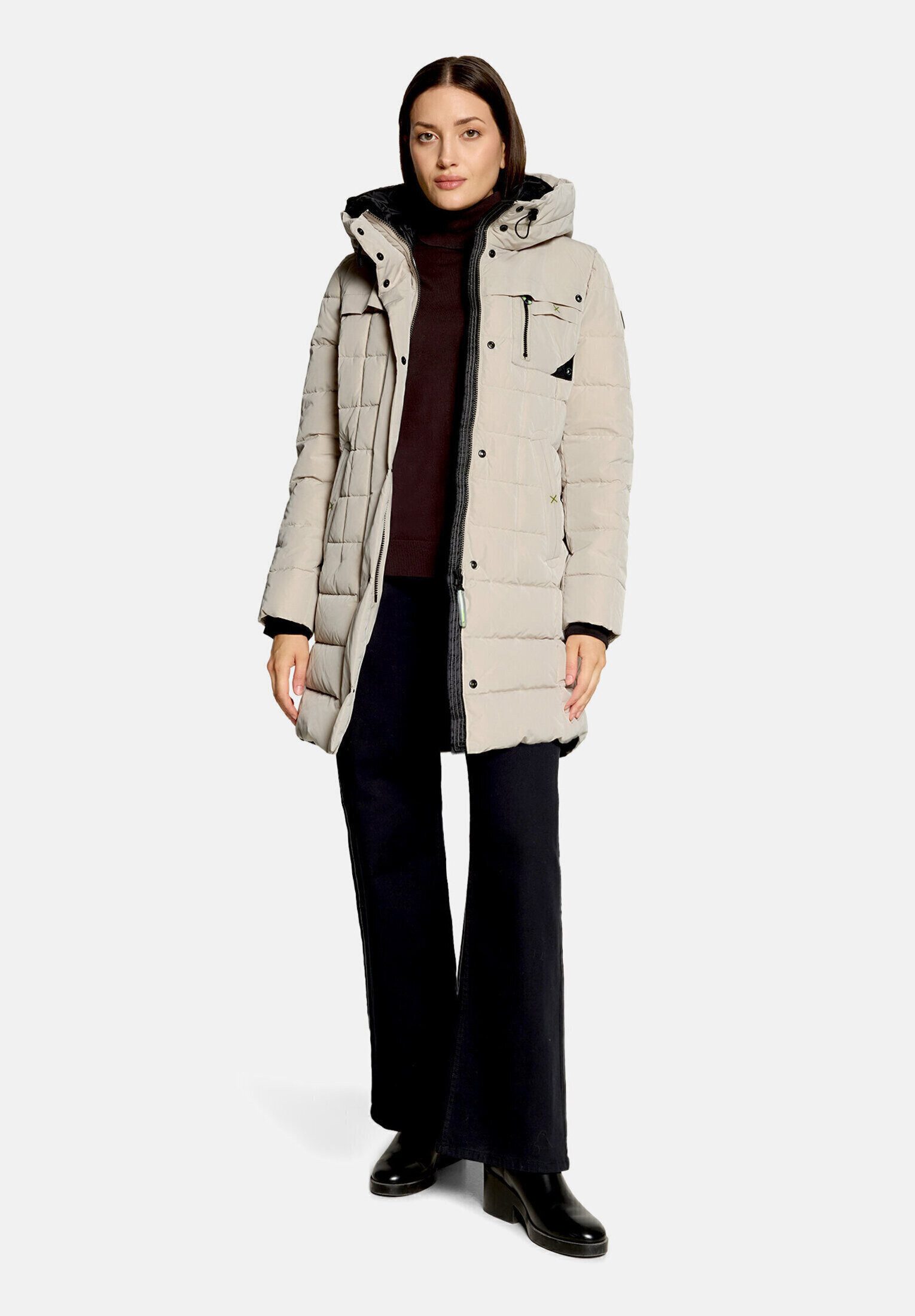 Amber & June Winterjacke Damen mit Kapuze