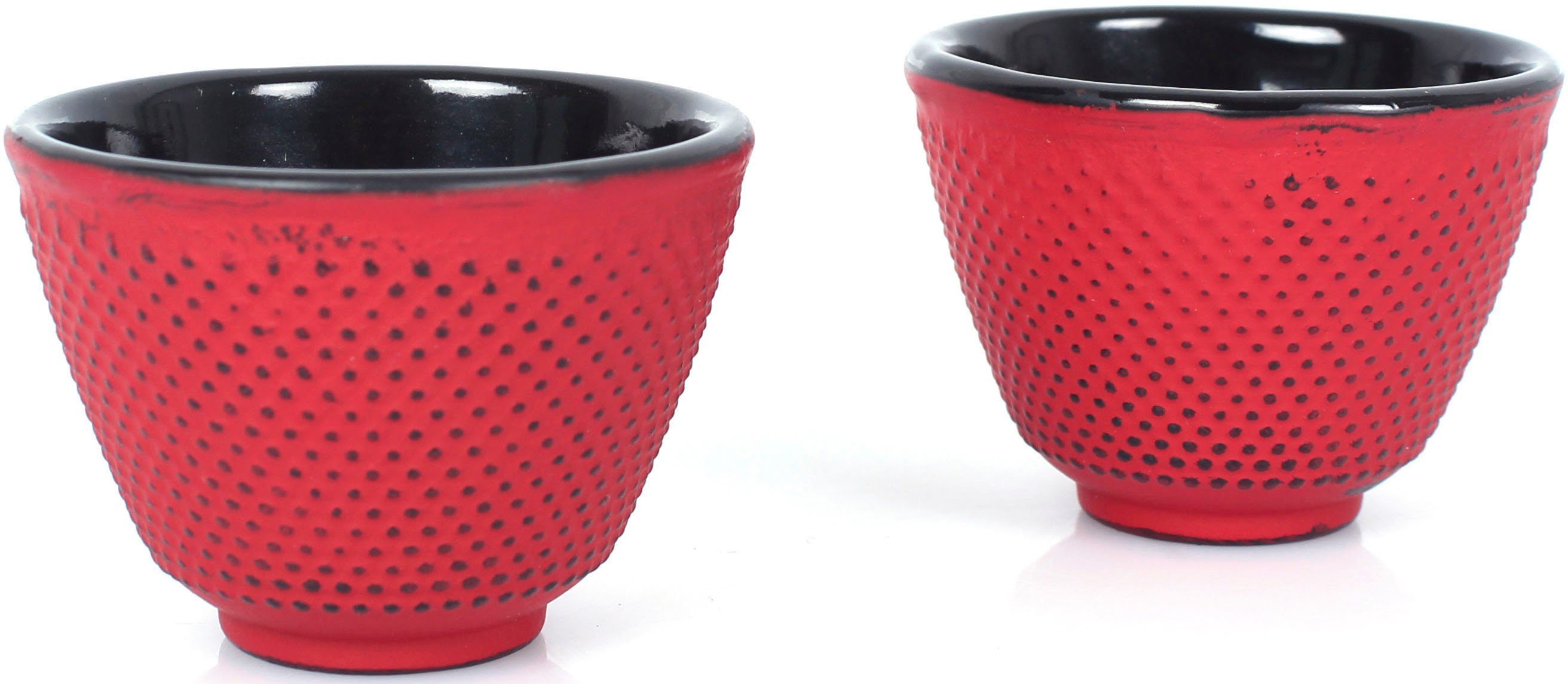 ECHTWERK Teeservice (4-tlg), 2 Personen, Gusseisen, Gusseisen, im Vintage-Design, 1,1 Liter, mit abnehmbarem Sieb