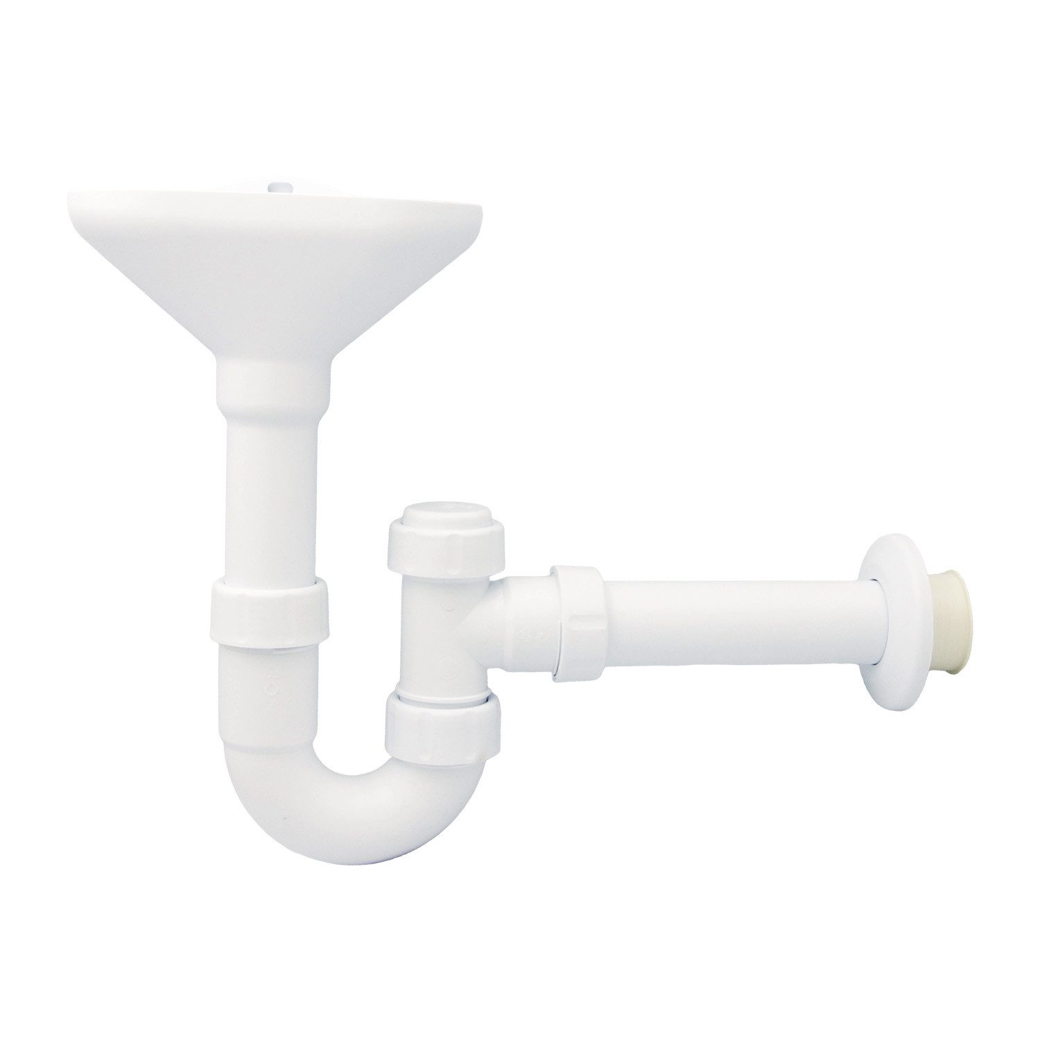 Haas Otto Siphon PP-Trichter-Kugelverschlusssiphon mit Reinigungsöffnung DN 40/50/56
