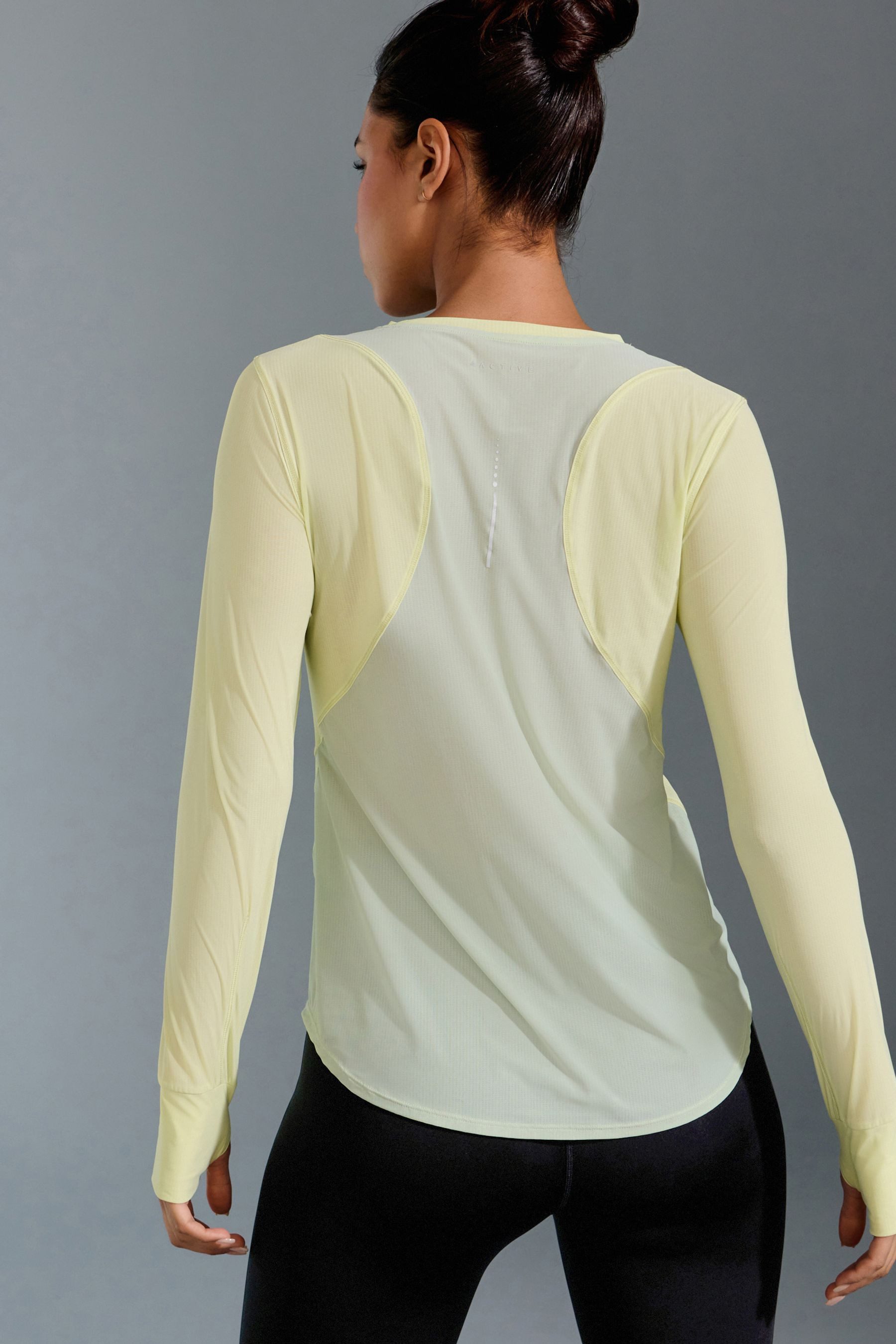 Next Langarmshirt Langärmeliges Lauf-Top in Blockfarben günstig online kaufen