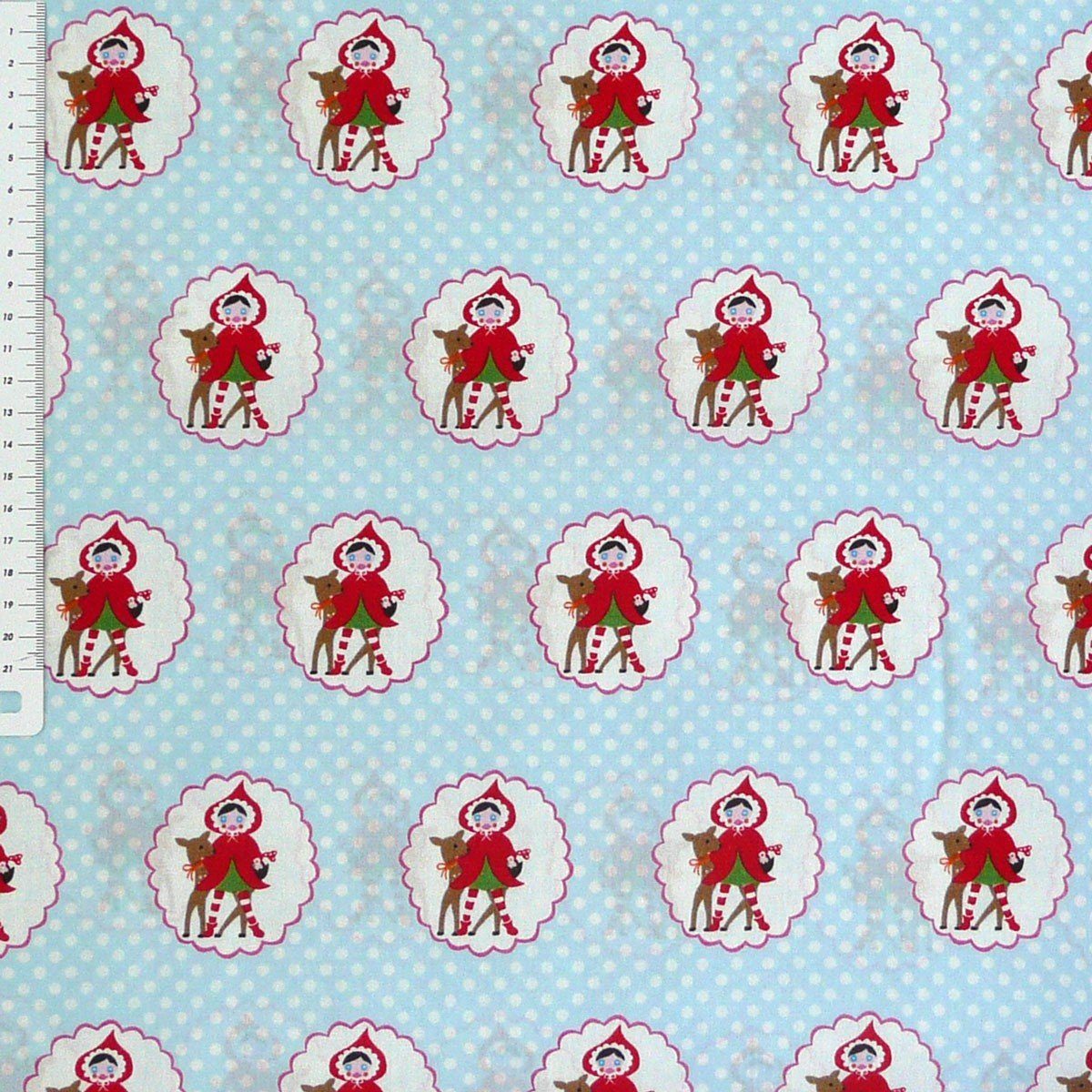 Thumbnail - Stoff Kreativstoff Baumwollstoff Stoff Little Red
