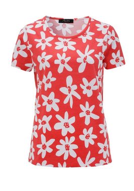 Aniston CASUAL T-Shirt allover mit bunten Blüten bedruckt