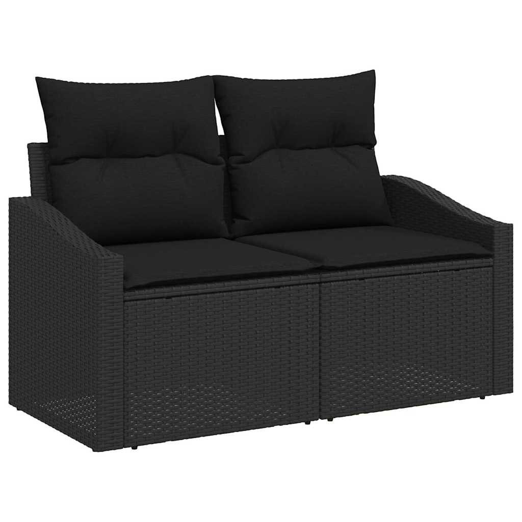 vidaXL Loungesofa Garten-Sofa mit Kissen 123 x 62 x 69 cm Poly-Rattan, 1 Teile