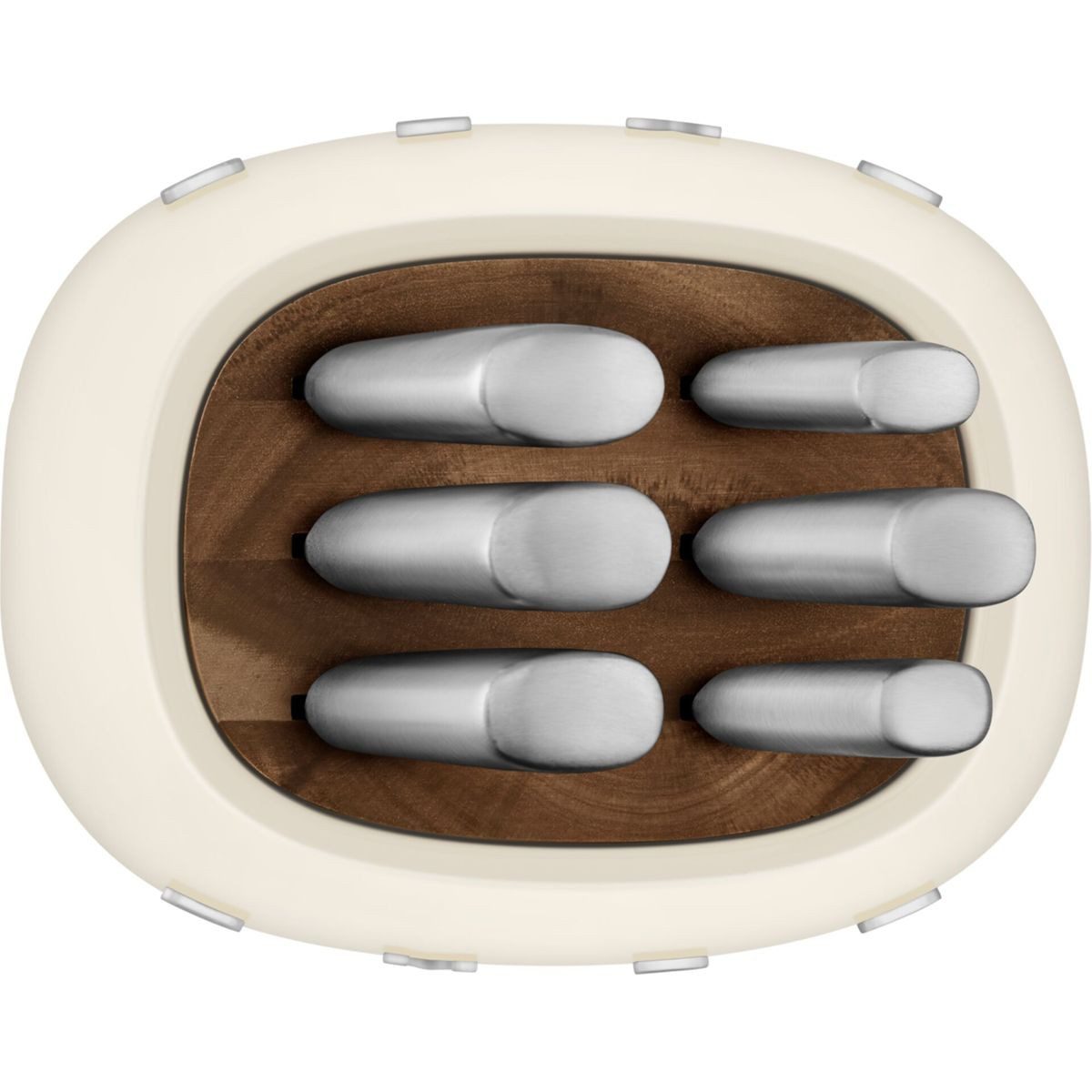 Smeg Zubereitungsmesser KBSF02CR Messerblock-Set Creme – Bild 3 von 5