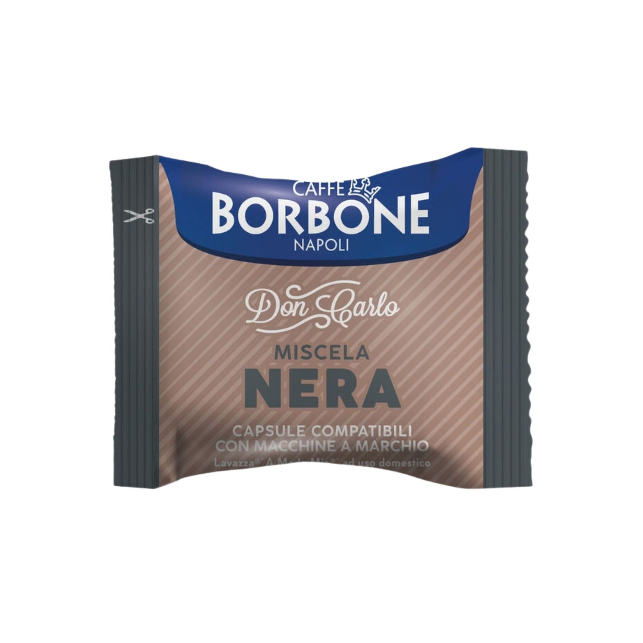 Caffè Borbone Kaffee Caffè Borbone Don Carlo Kaffeekapseln Nera 100x Kapseln, (schwarze Mischung, Kompatibel mit Lavazza®* A Modo Mio)