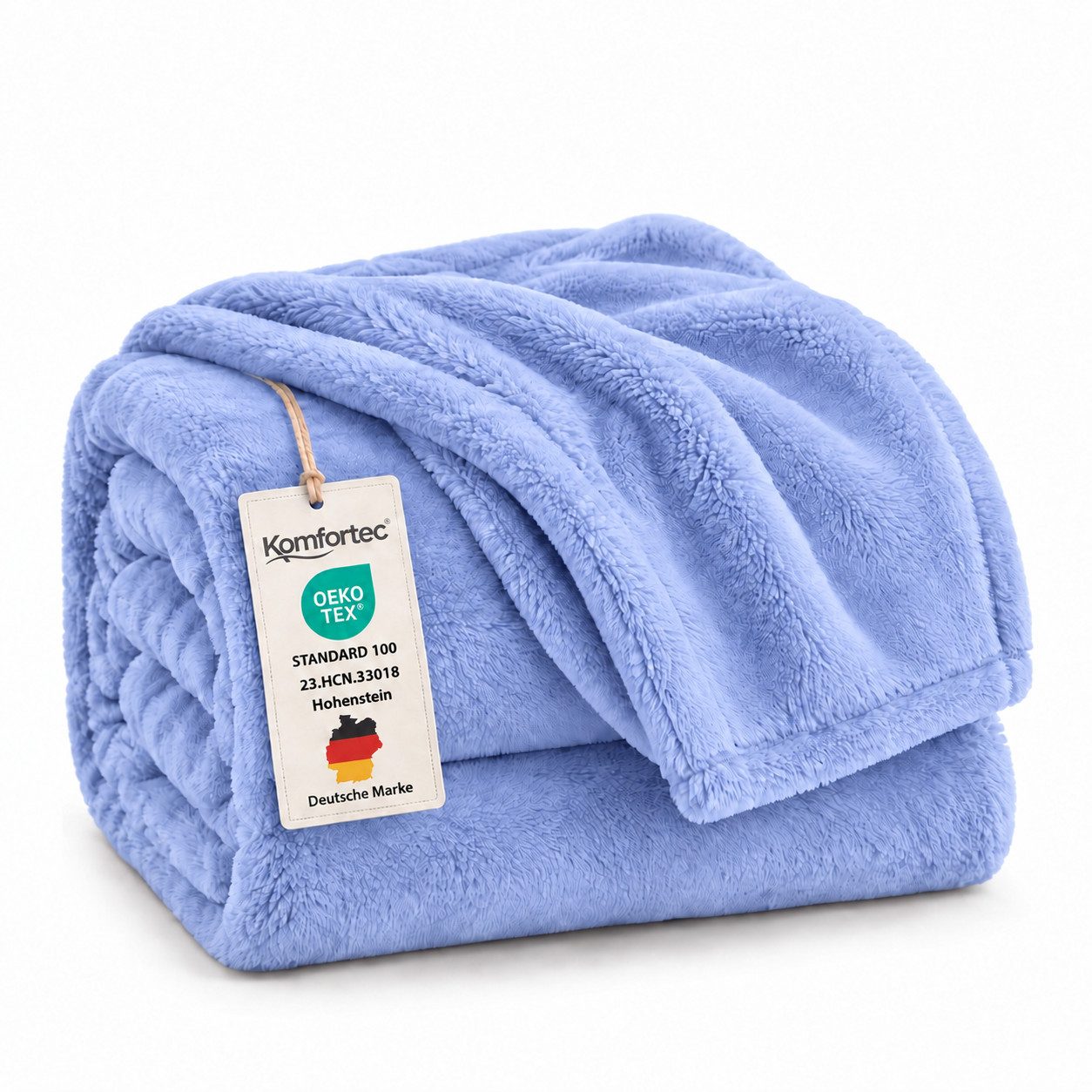 Wohndecke Kuscheldecke 260 g/m², flauschige Wohndecke, Fleecedecke, Oeko-Tex, Komfortec