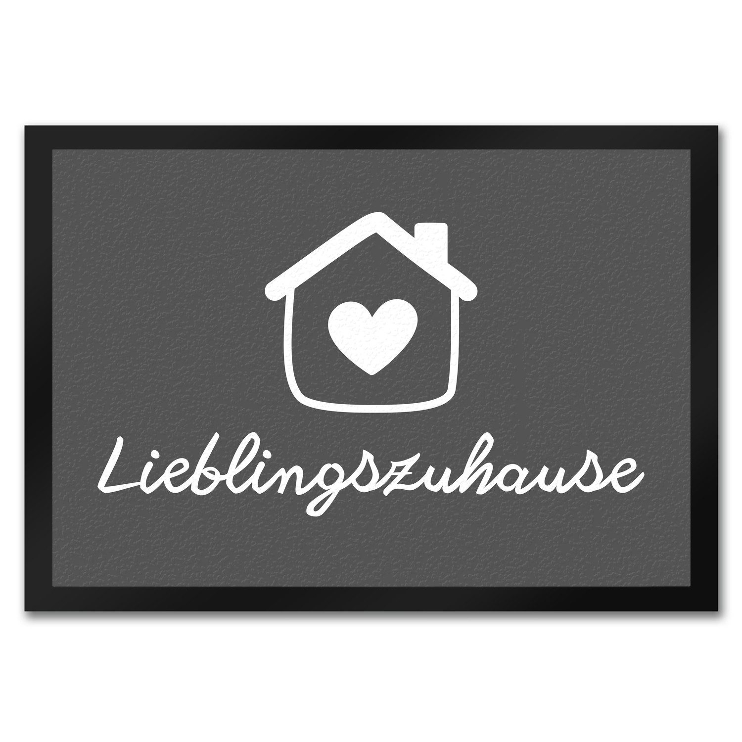 speecheese Fußmatte Lieblingszuhause Fußmatte in 35x50 cm mit Haus und Herz