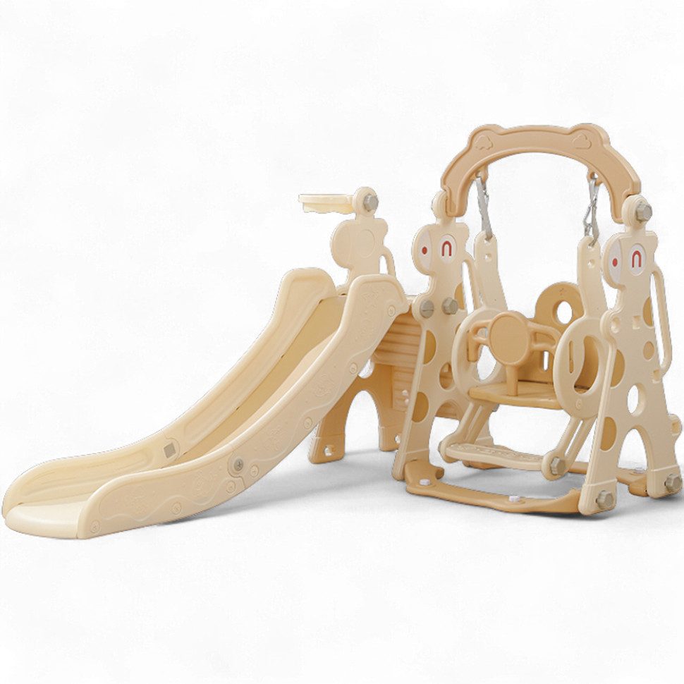 habeig Indoor-Rutsche 4-in-1 Multifunktionale Kinderrutsche mit Schaukel Zusammenklappbar, extrem stabil