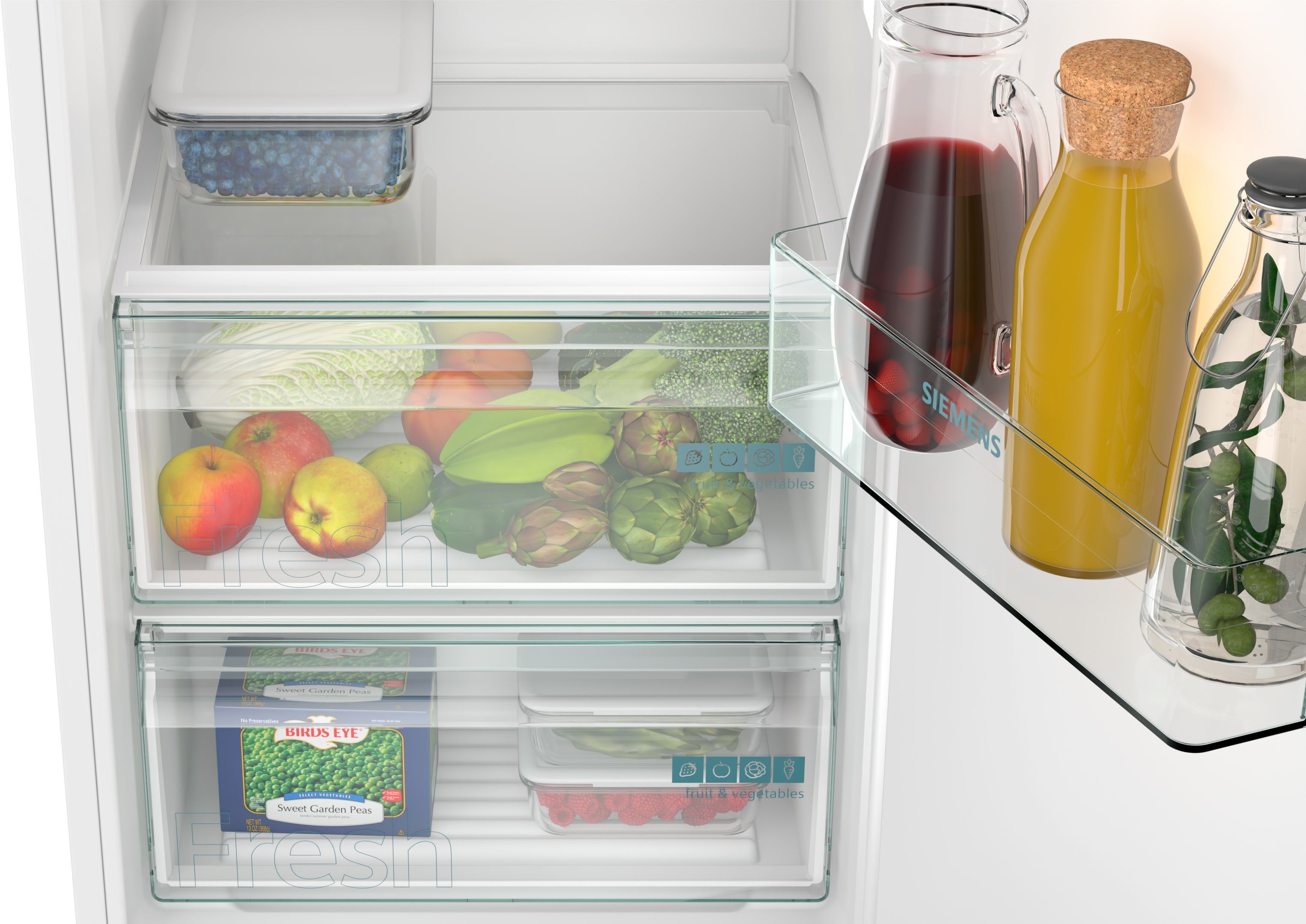 SIEMENS Einbaukühlschrank iQ100 KI82LNSE0, 177,2 cm hoch, 54,1 cm breit, Einfache Temperatureinstellung dank elektronischer Temperaturregelung – Bild 5 von 5