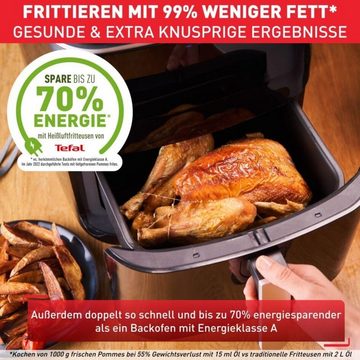 Tefal Heißluftfritteuse, 1700,00 W, 3-in-1 Air Fryer und Dampfgarer 7 automatische Programme 6,5 Liter